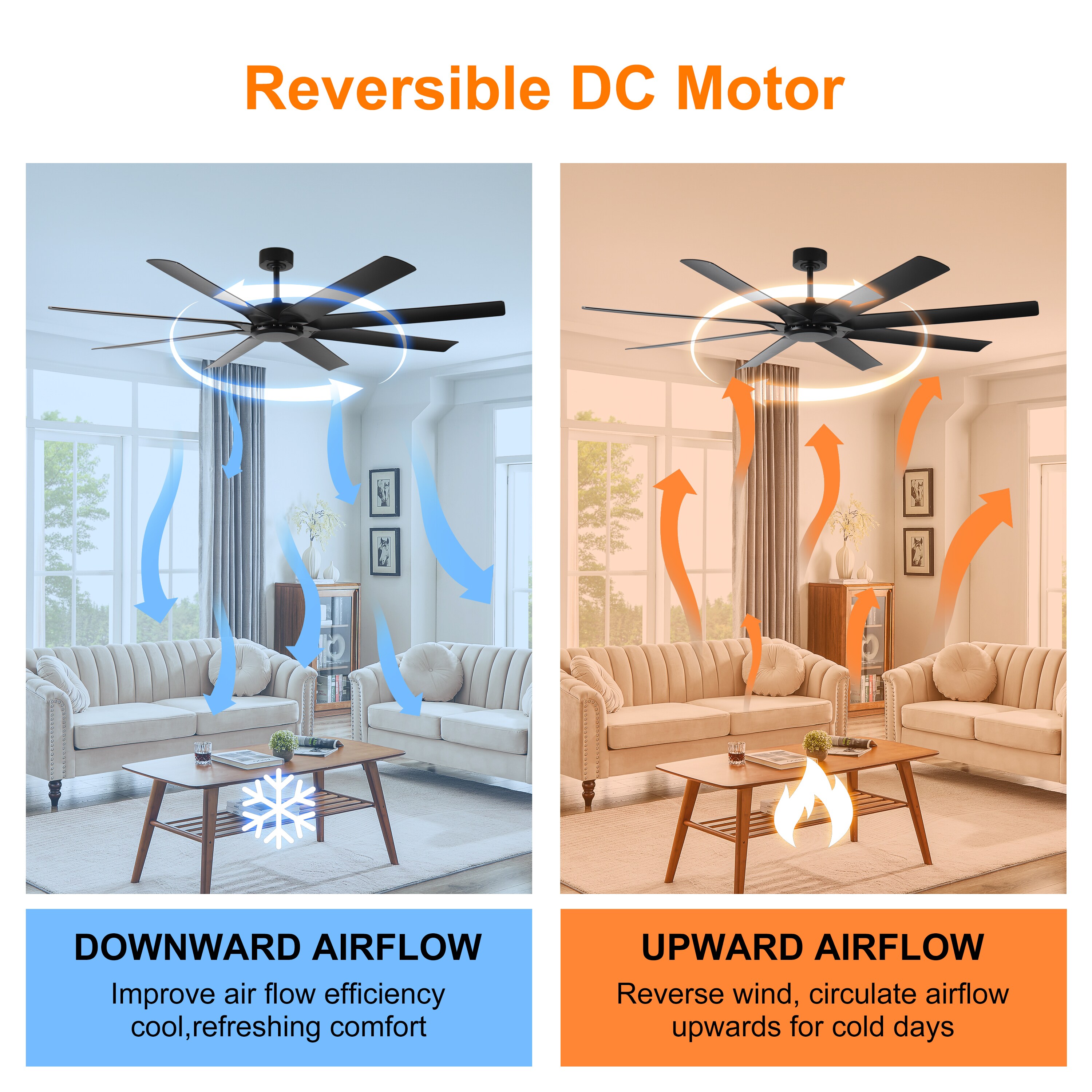 YOTOO 72-2009BK-0L Ceiling-Fans - View #3