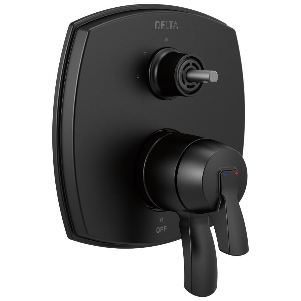 Delta T27876-BLLHP Stryke Matte Black 3.75-Inches Universal Bathtub/Shower Diverter 2.25-Inches -ID