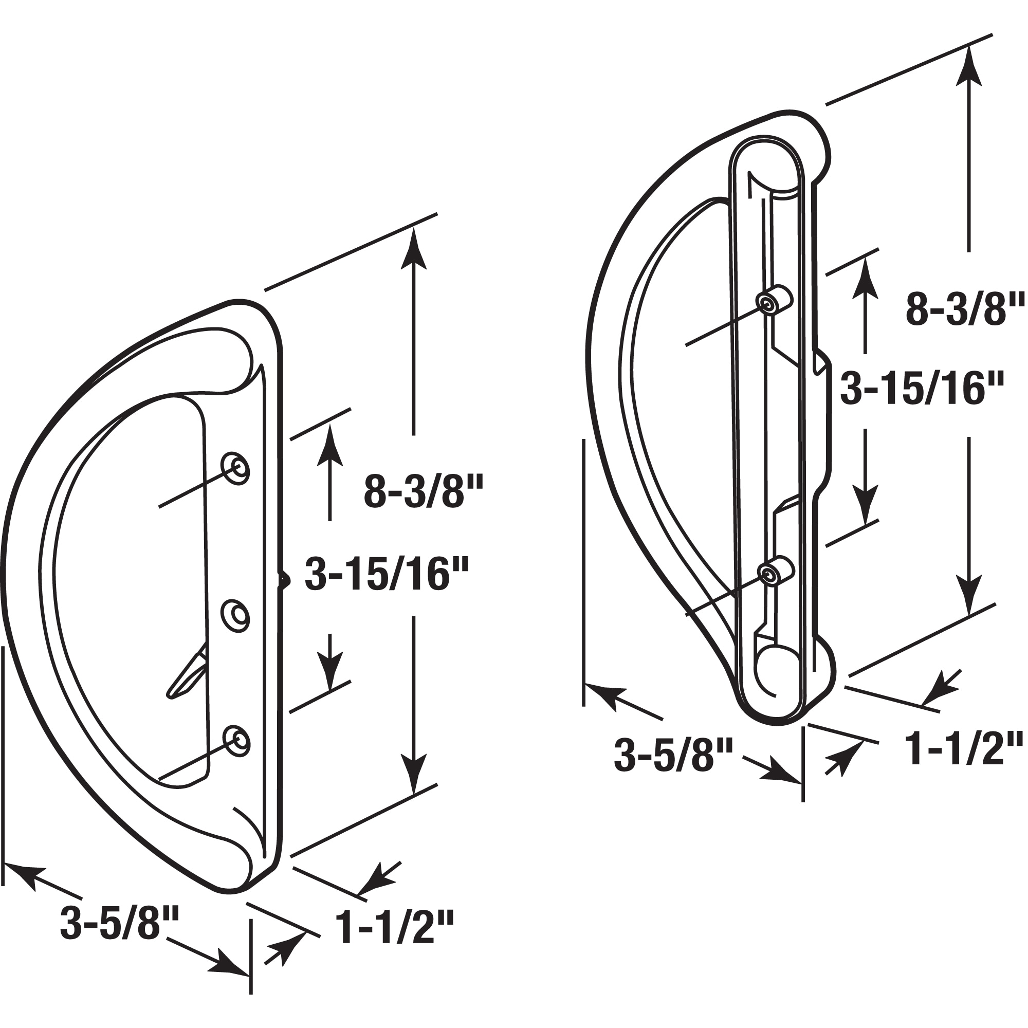 Prime-Line C 1360 Sliding-Patio-Door-Handles - View #2