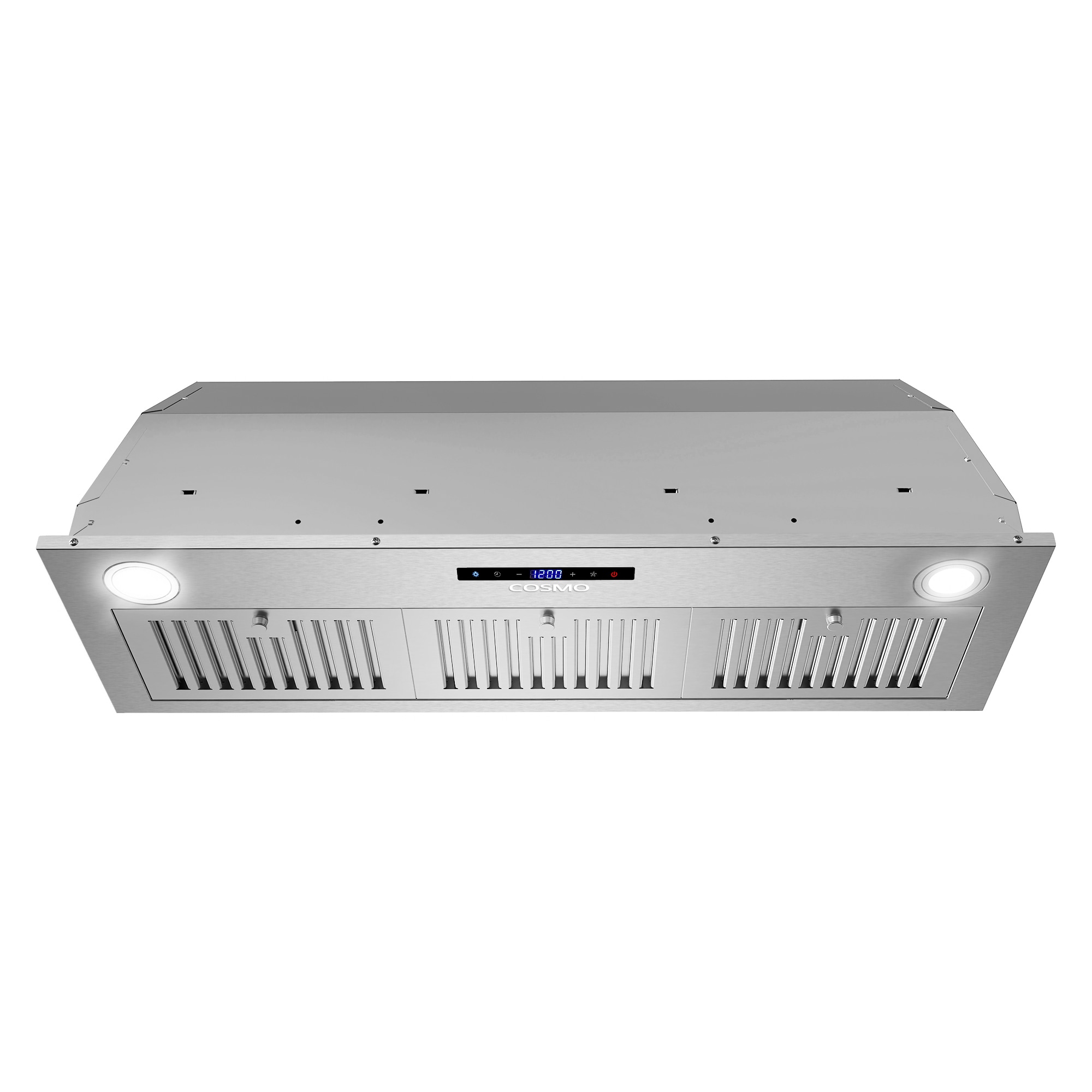 Cosmo 36" Stainless Steel Insert Range Hood with LED Lights