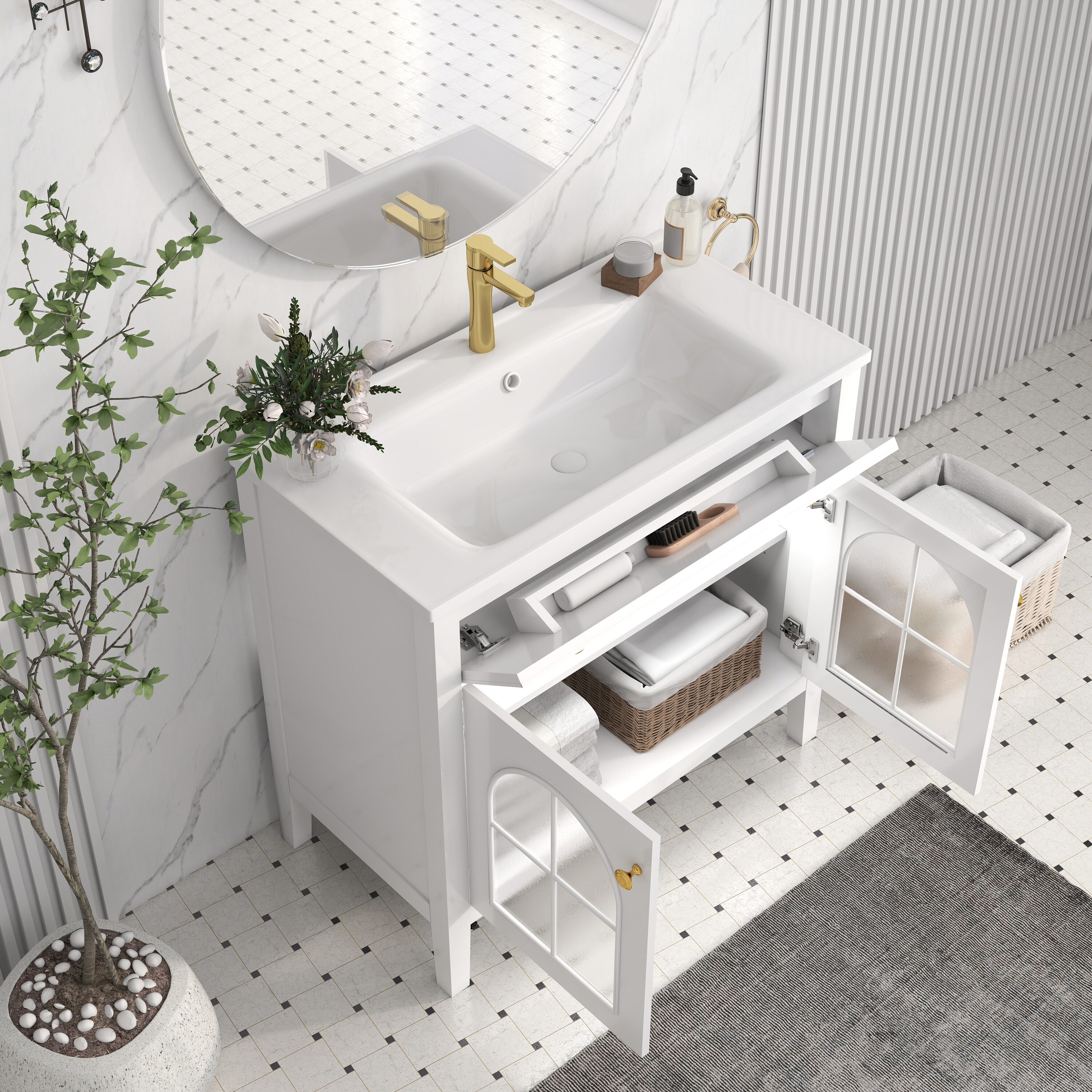 Tinyhomie LW-Y-OR-2805 Bath-Vanity-Combo - View #4