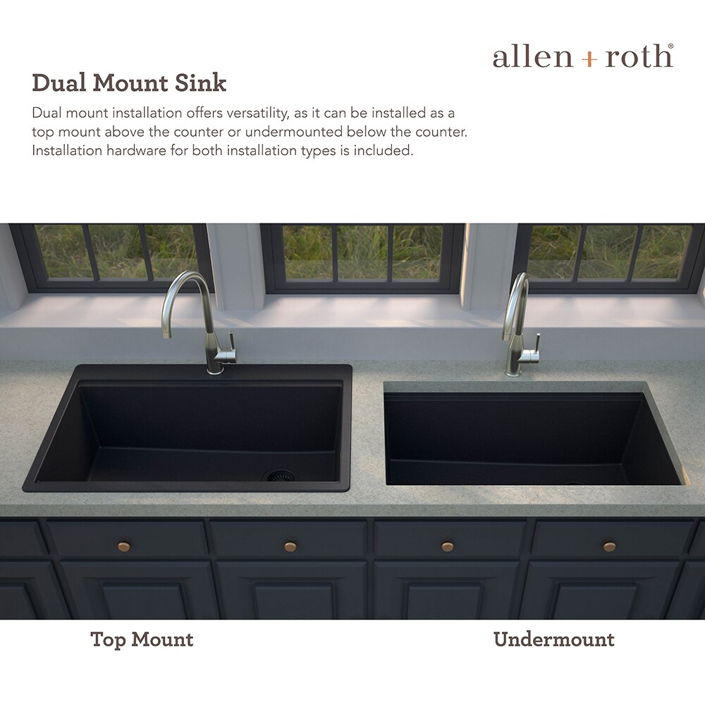 allen + roth TRIN100XLDM13 Kitchen-Sinks - View #5