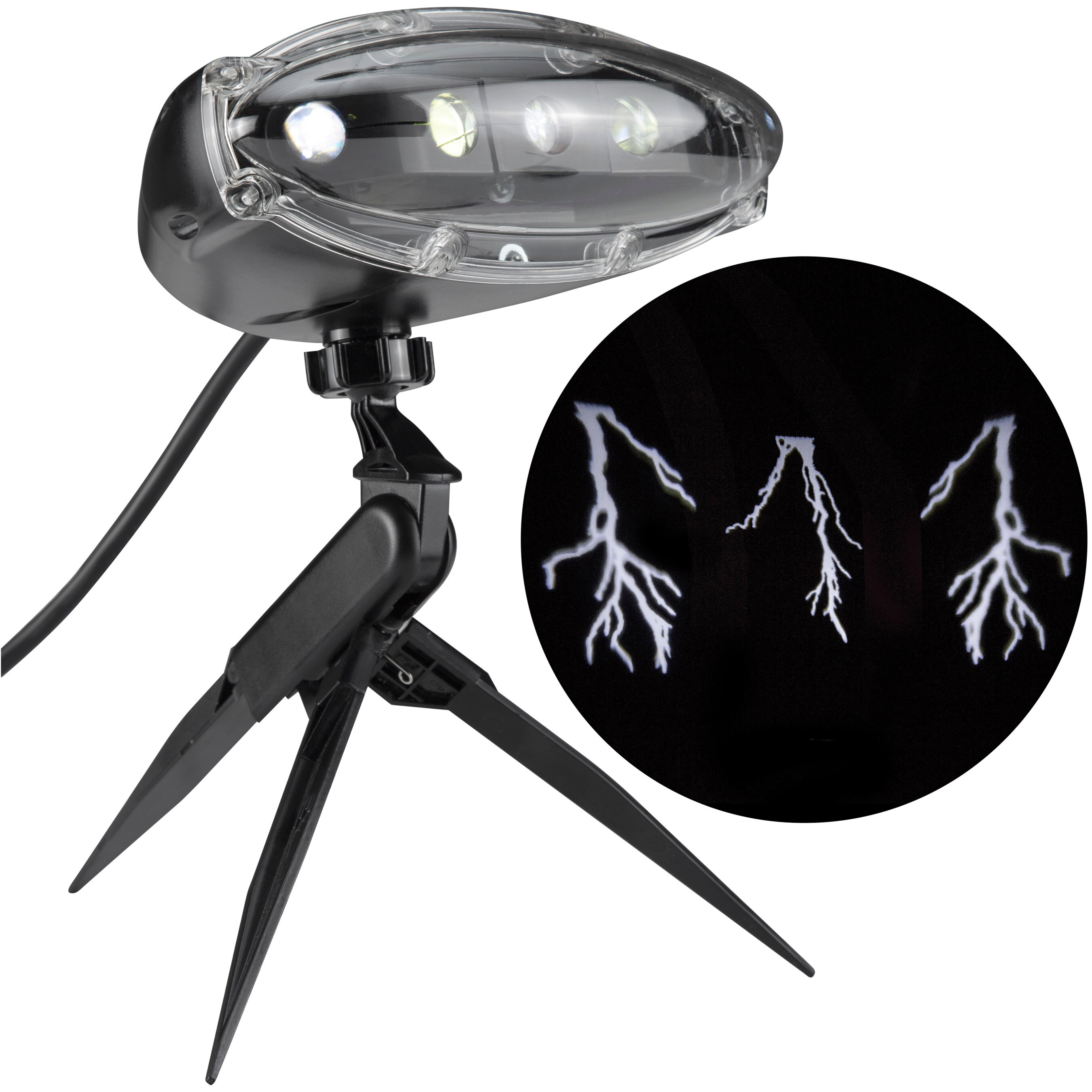 halloween lightning projector