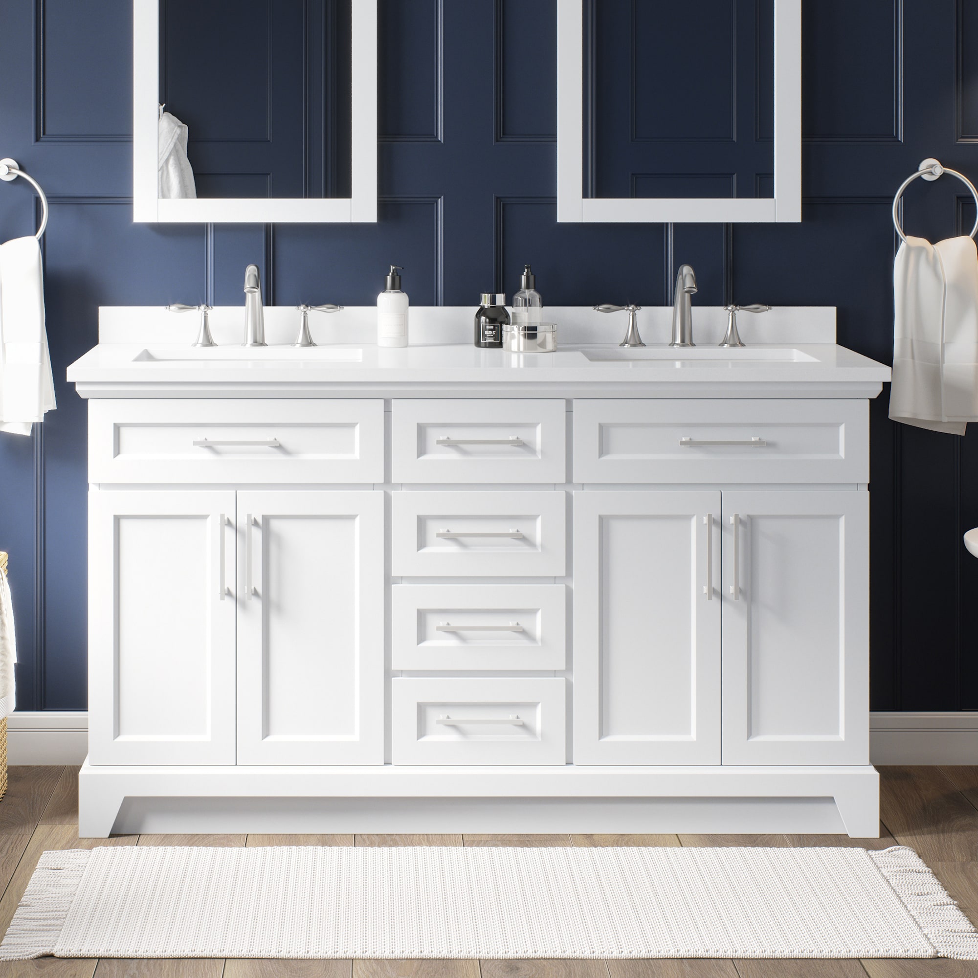 2 sink vanity deals lowes