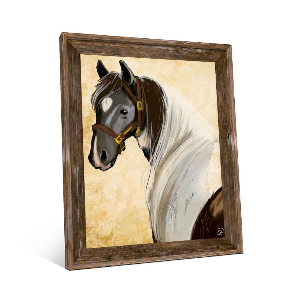 Creative Gallery RAN000147FRA11X14BW Brown Wood Framed 17-in H x 13-in W Country Print on Canvas