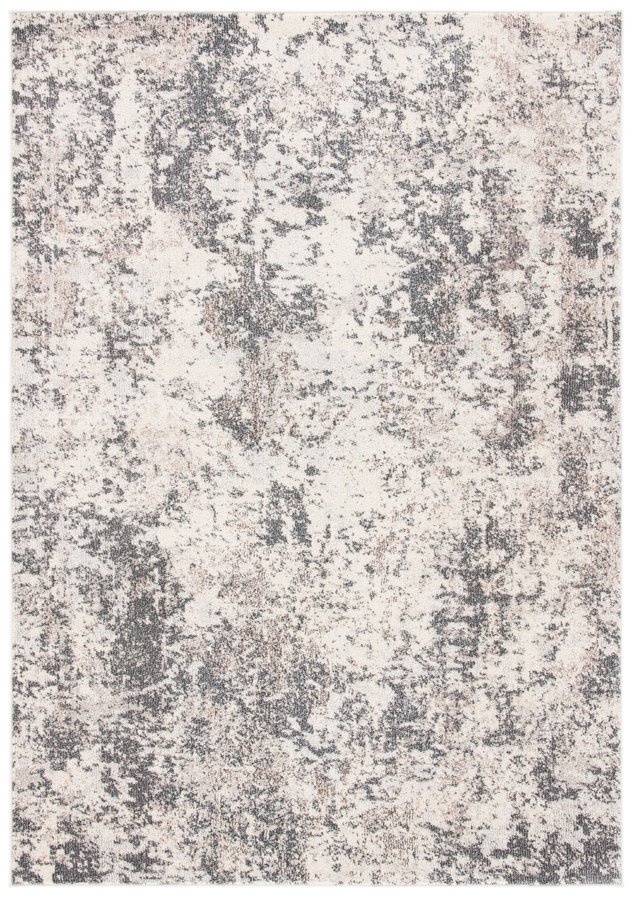 Safavieh MAD453G-5 Madison 5 x 8 (ft) Loomed Polypropylene Gray/Ivory Rectangular Indoor Abstract Industrial Area rug