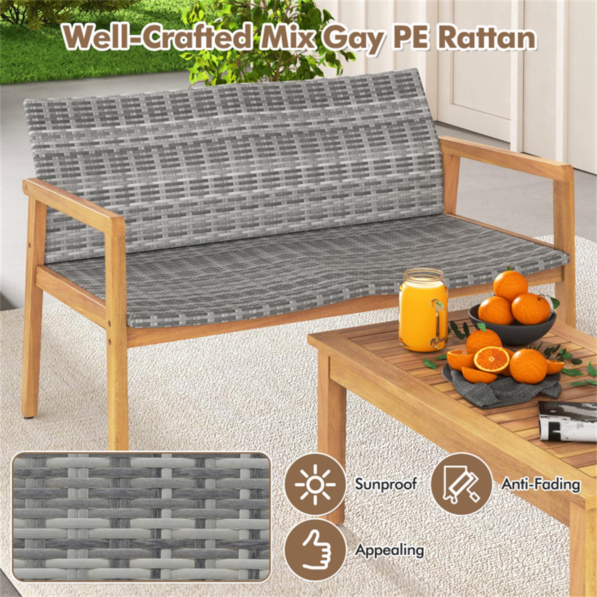 BABOOM BOM-72252WH-CO Patio-Conversation-Sets - View #7