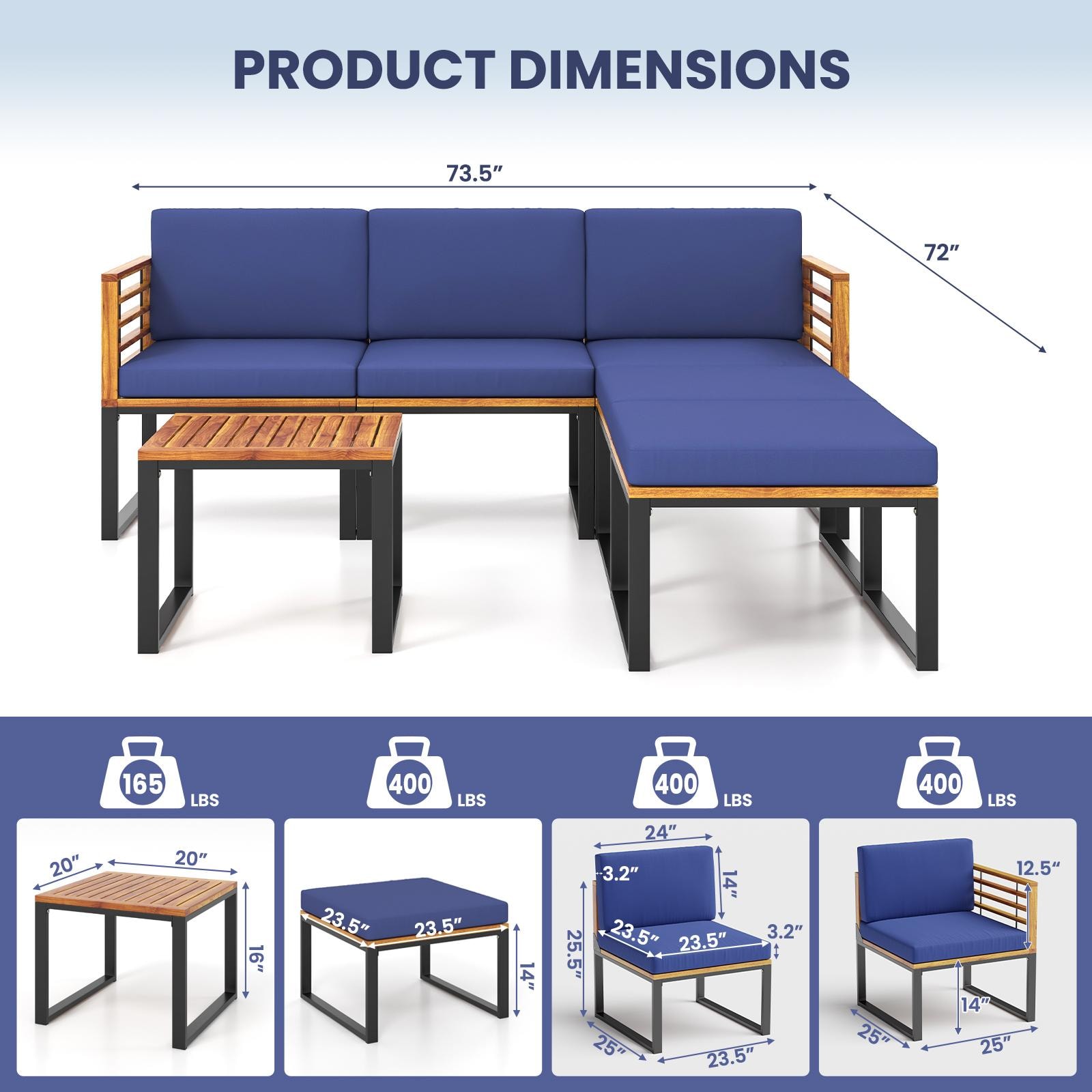 BABOOM BOM-0982NY+-CO Patio-Conversation-Sets - View #5