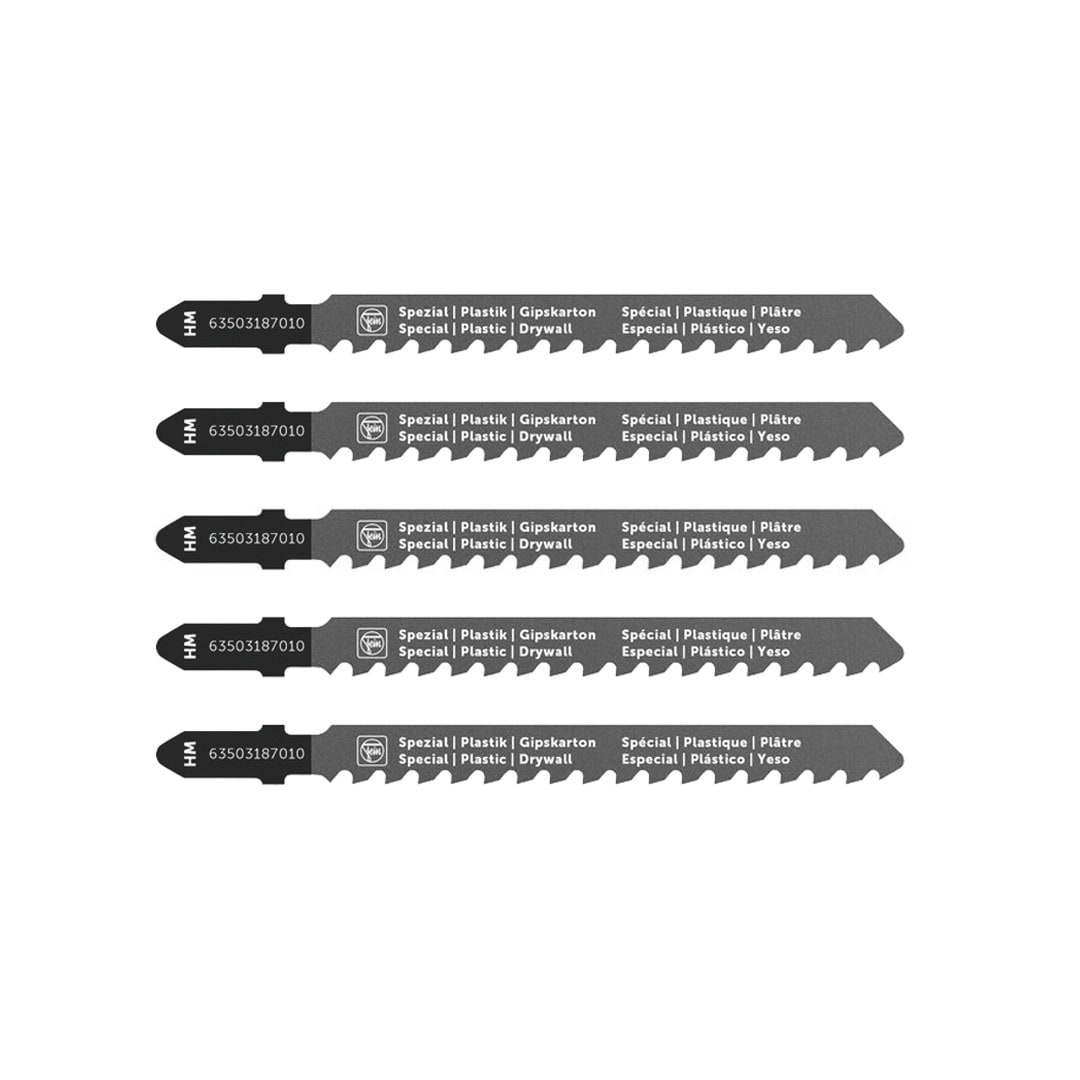 FEIN 3-in Set T-shank Chrome/Vanadium Jigsaw Blade Set (