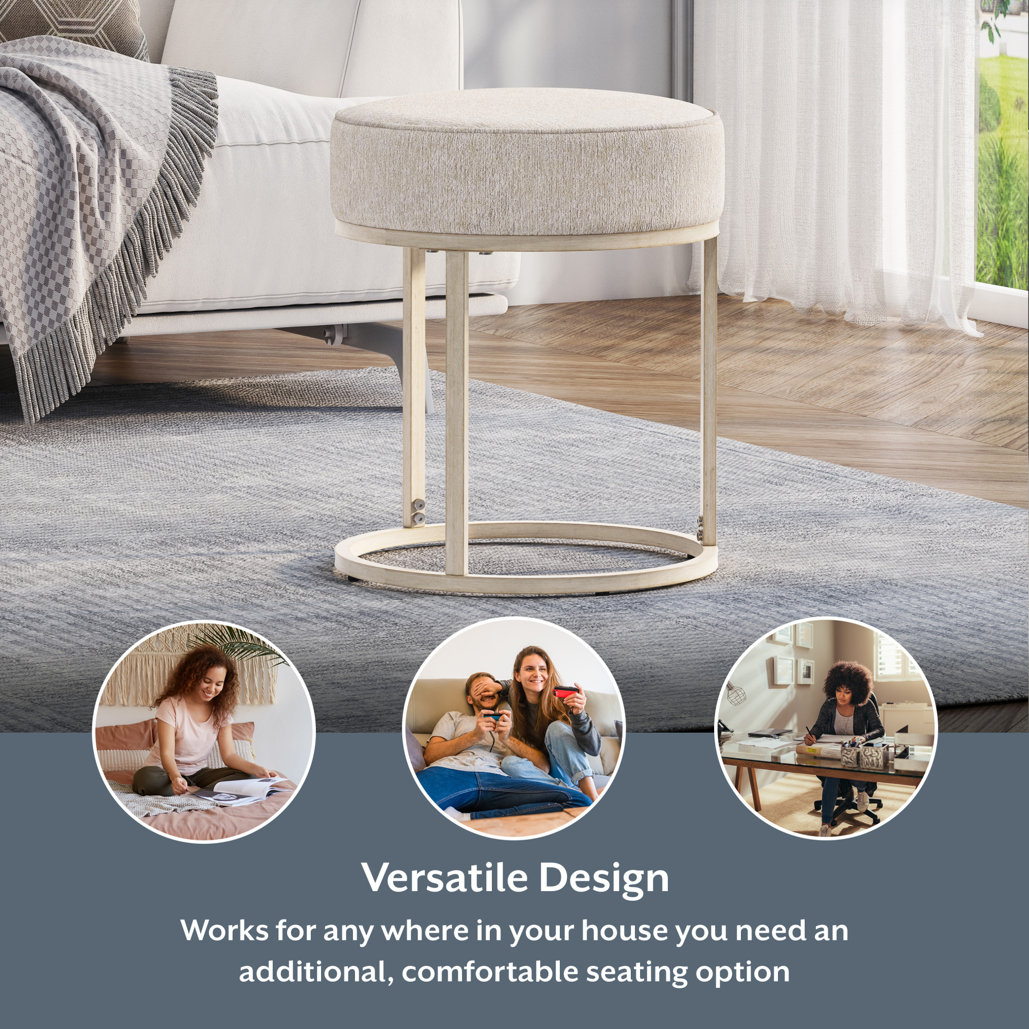 Hillsdale Furniture 51024A Vanity-Stools - View #5