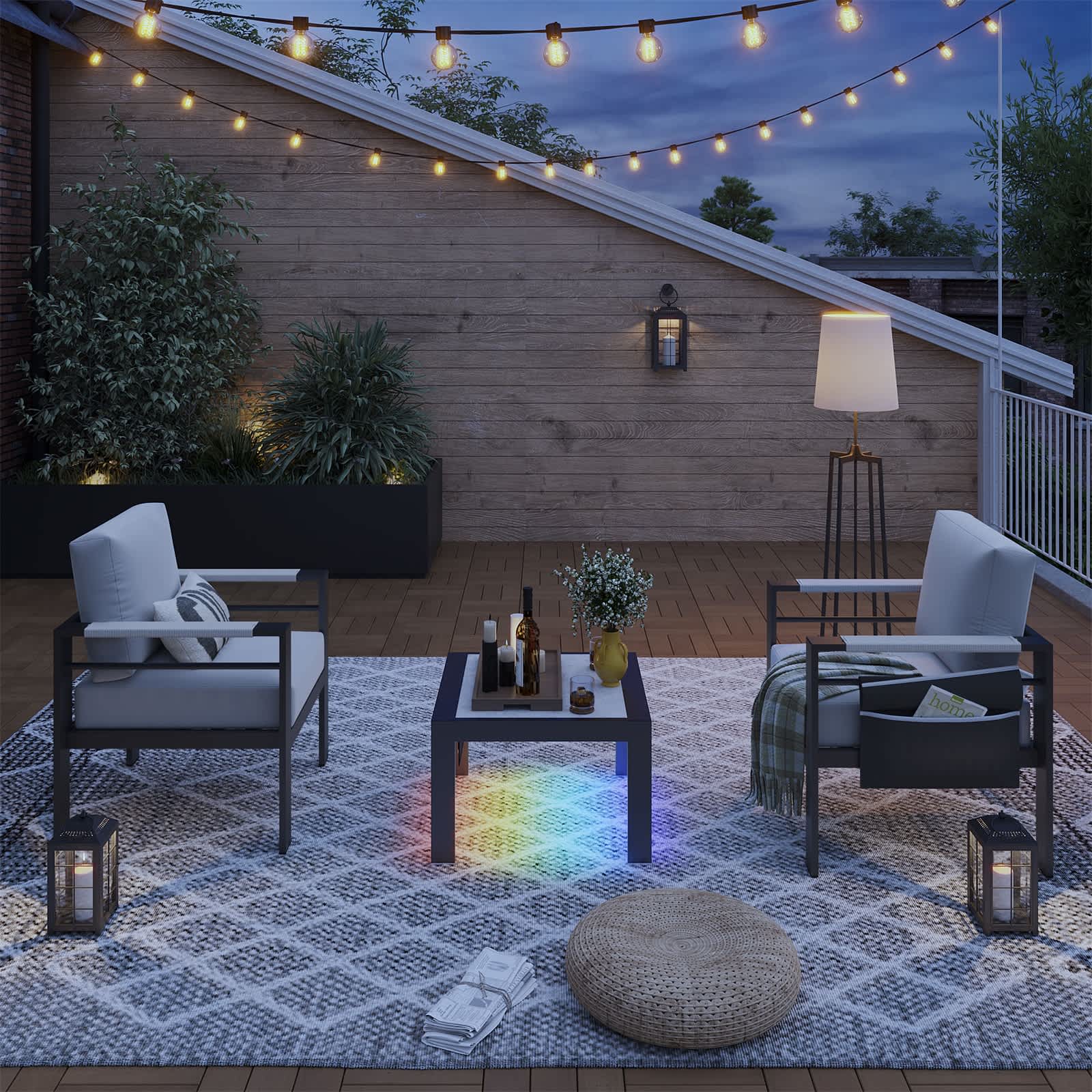 Bestier LOW-O300260C-ALMB Patio-Tables - View #2