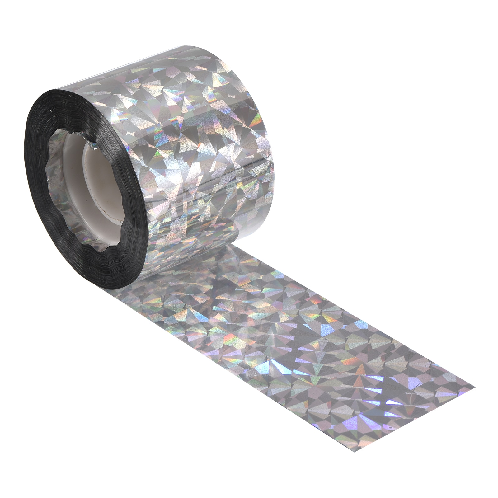 Unique Bargains Bird Scare Tape 262 ft x 2 in PET Reflective Tape Ribbon Laser Floral 1 Roll