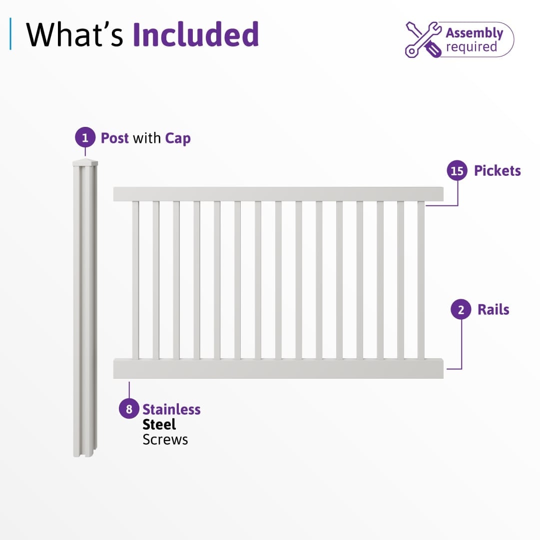 WamBam Fence VF13002 Vinyl-Fence-Panels - View #5