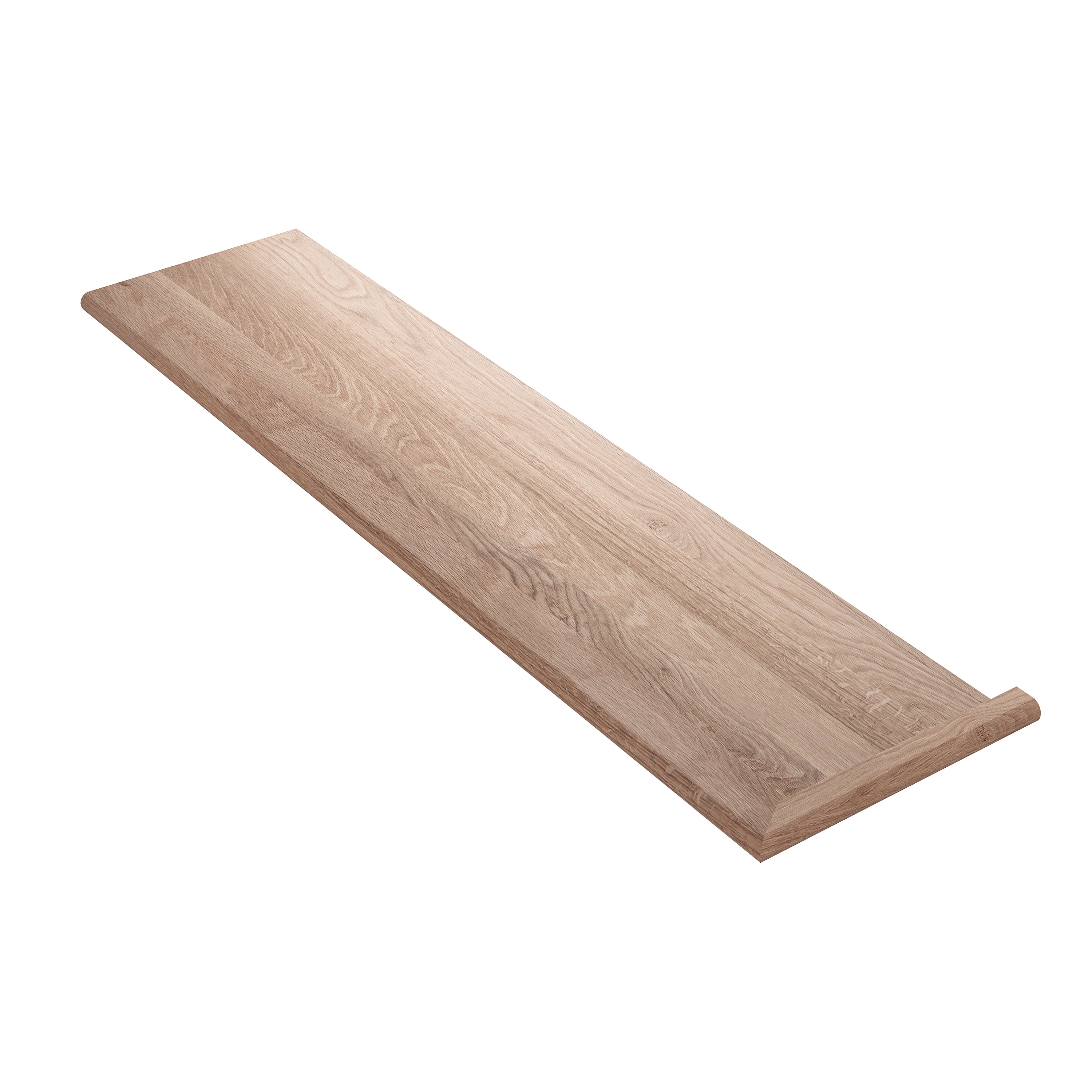 Crown Heritage 4778070MR42 42-in x 11.5-in x 1.0313-in Unfinished White oak Reversible return Bullnose Stair Tread