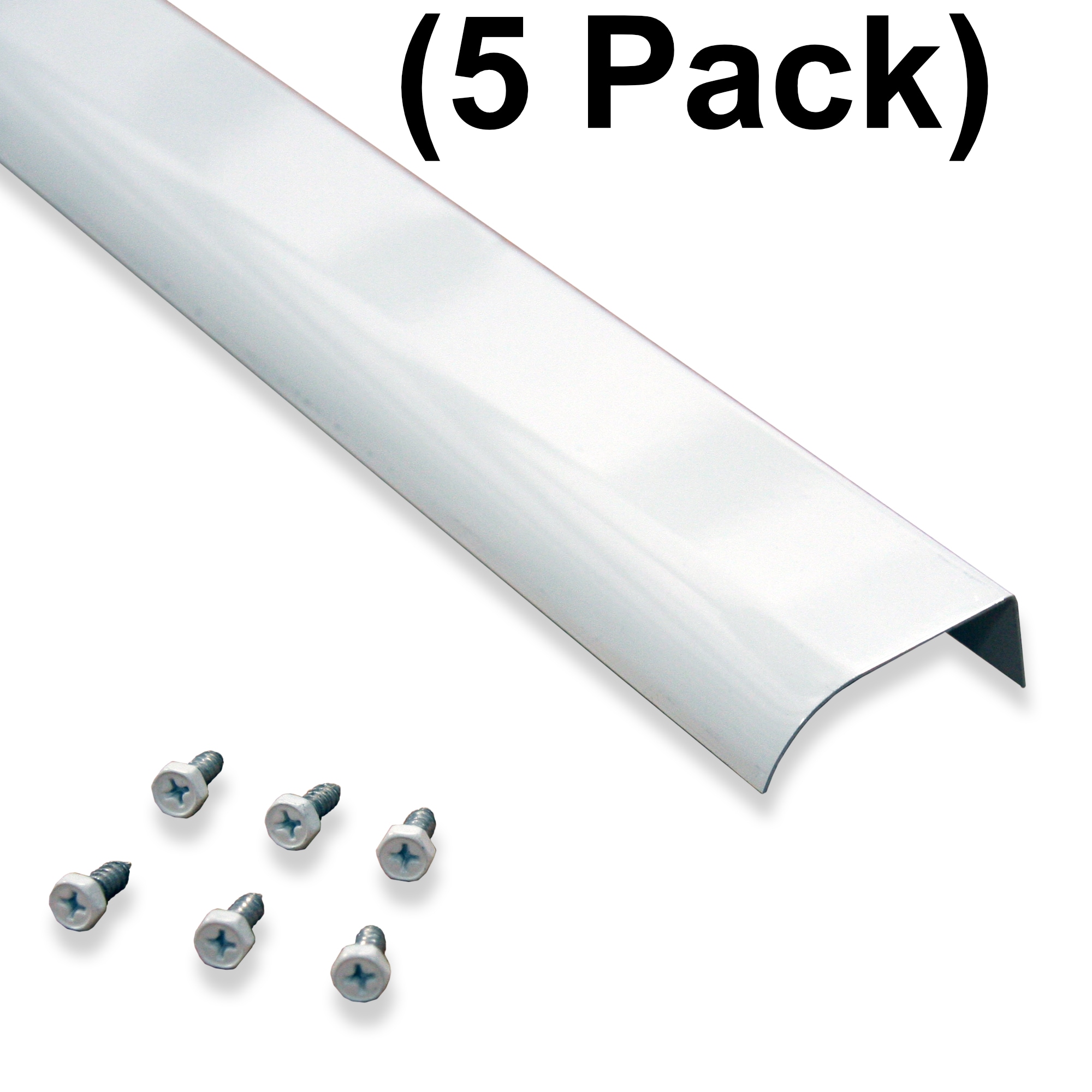 RAINHANDLER RHDE-2WVP5 2-in x 300-in White Half Round Gutter