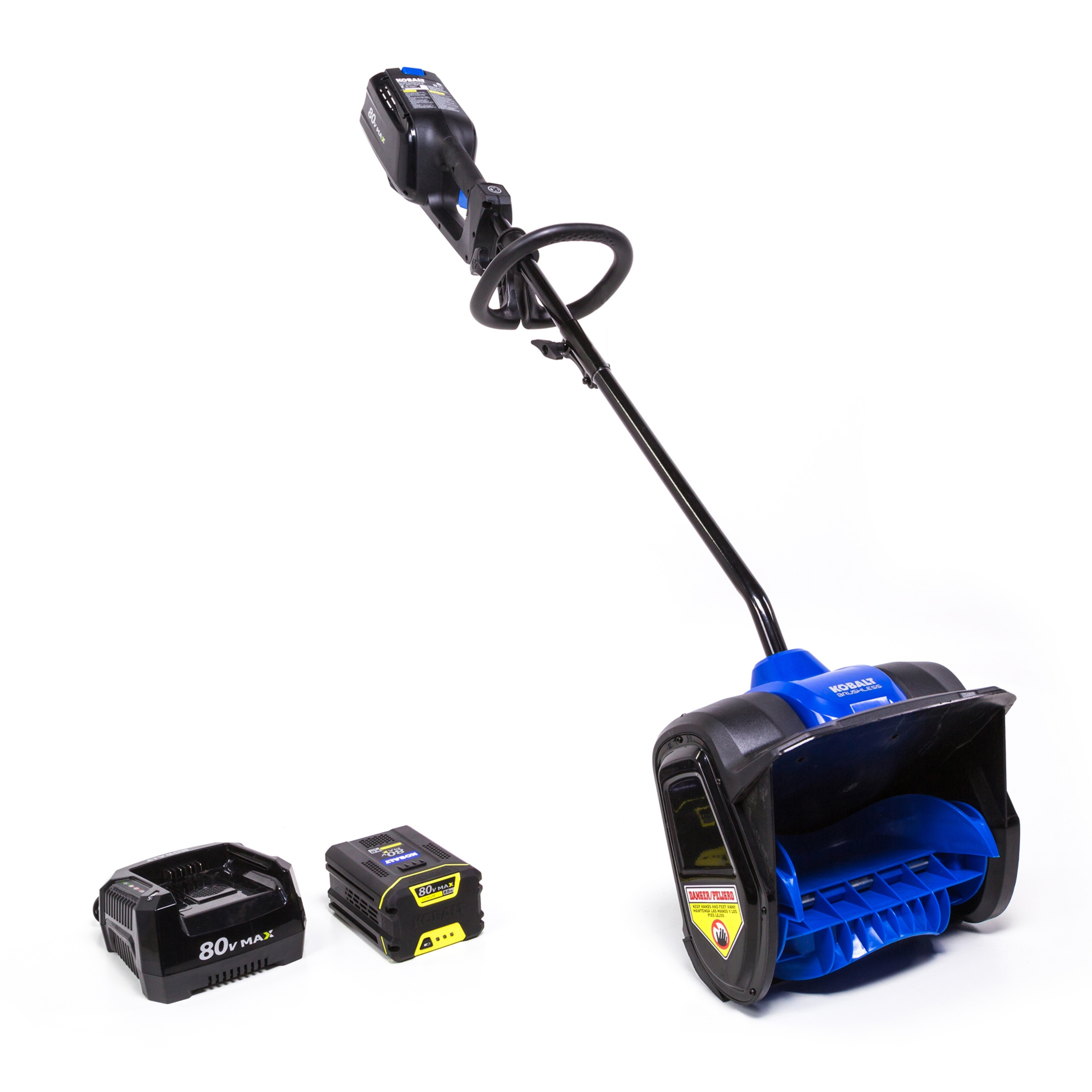 Kobalt 80-volt 12-Inches Single-stage Push Battery Powered snow shovel 2 Ah (Battery Included) (Charger Included)