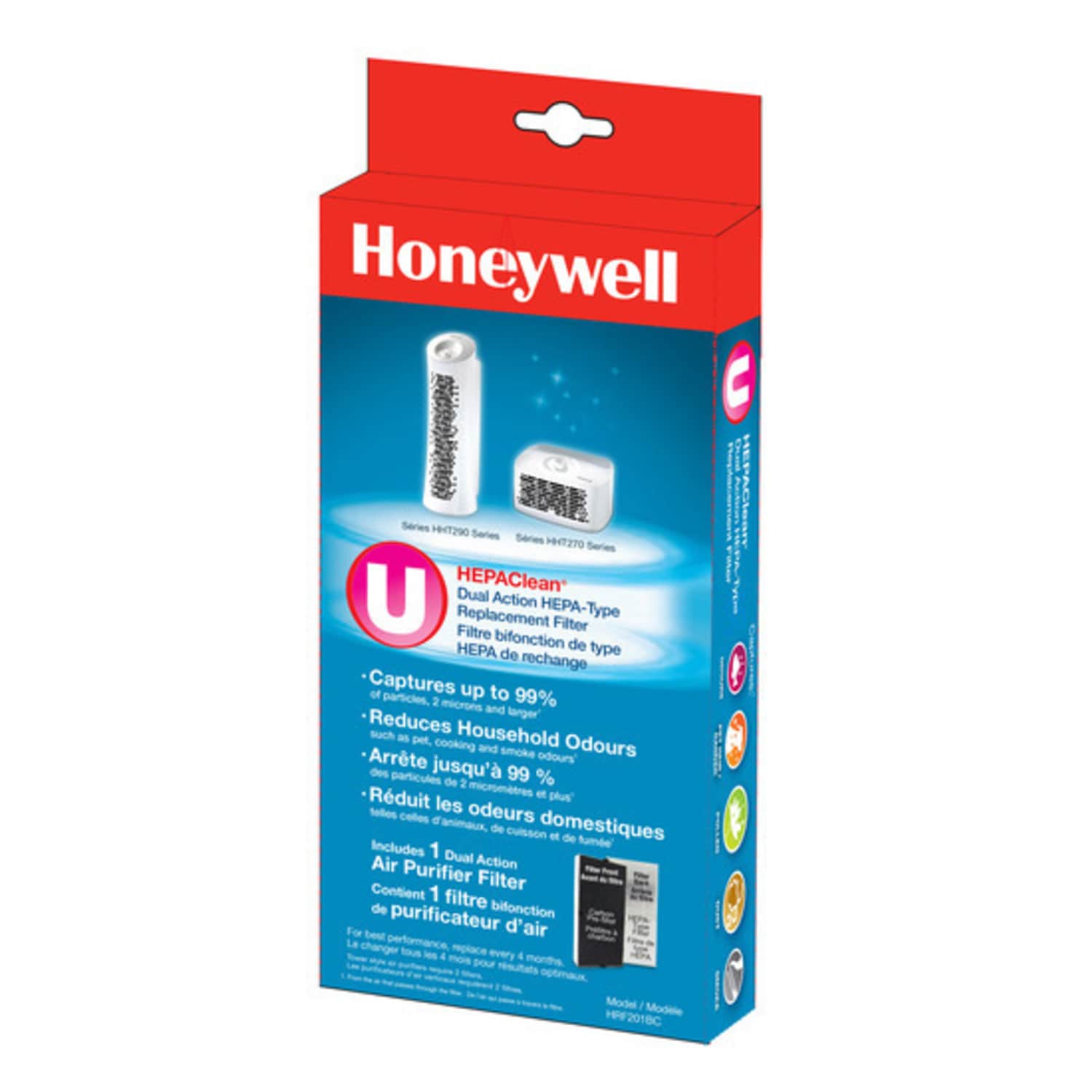 Honeywell  HEPAClean 10.24 in. H X 1.5 in. W Rectangular Air Purifier Filter 1 pk