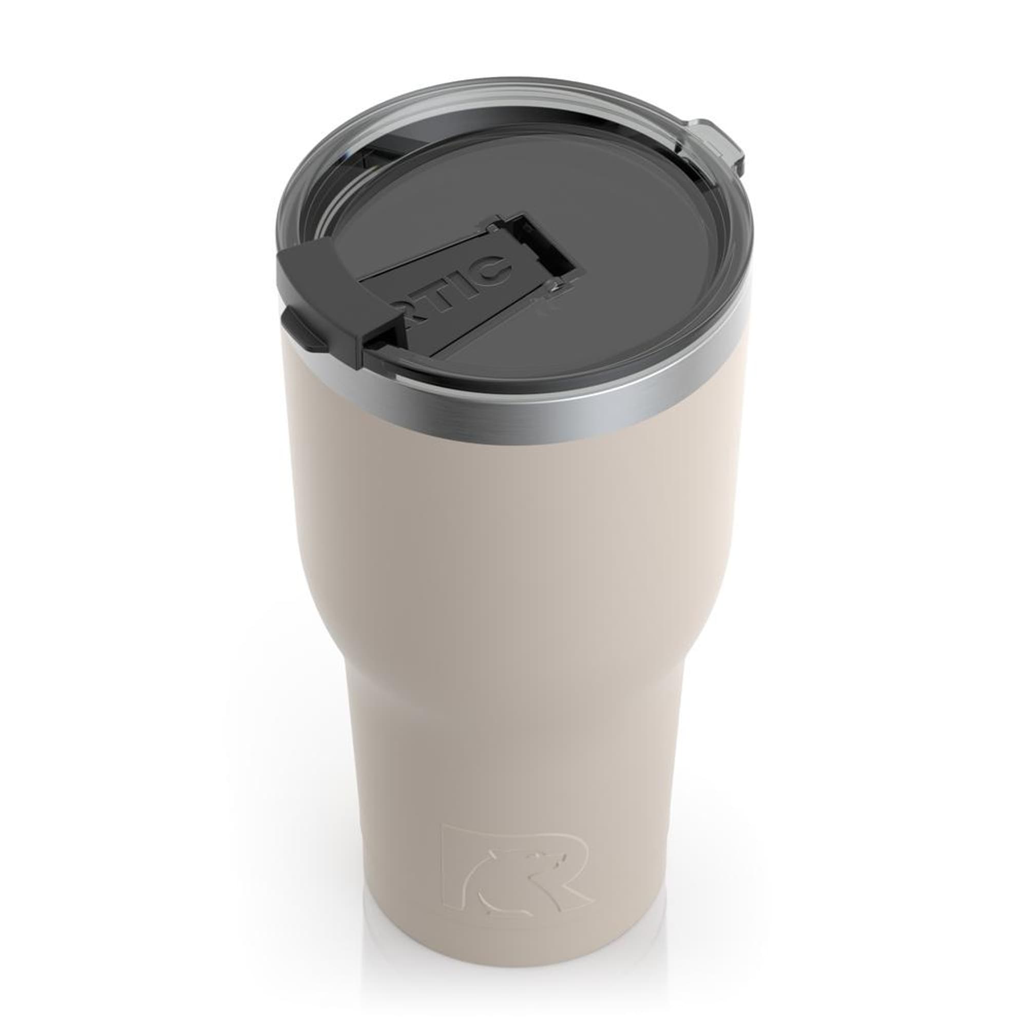 RTIC 16 oz Coffee Travel Mug with Lid and Handle, Stainless Steel Vacuum-Insulated  Mugs, Leak, Spill Proof, Hot Beverage and Cold, Portable Thermal Tumbler Cup  for Car, Camping, Deep Harbor 