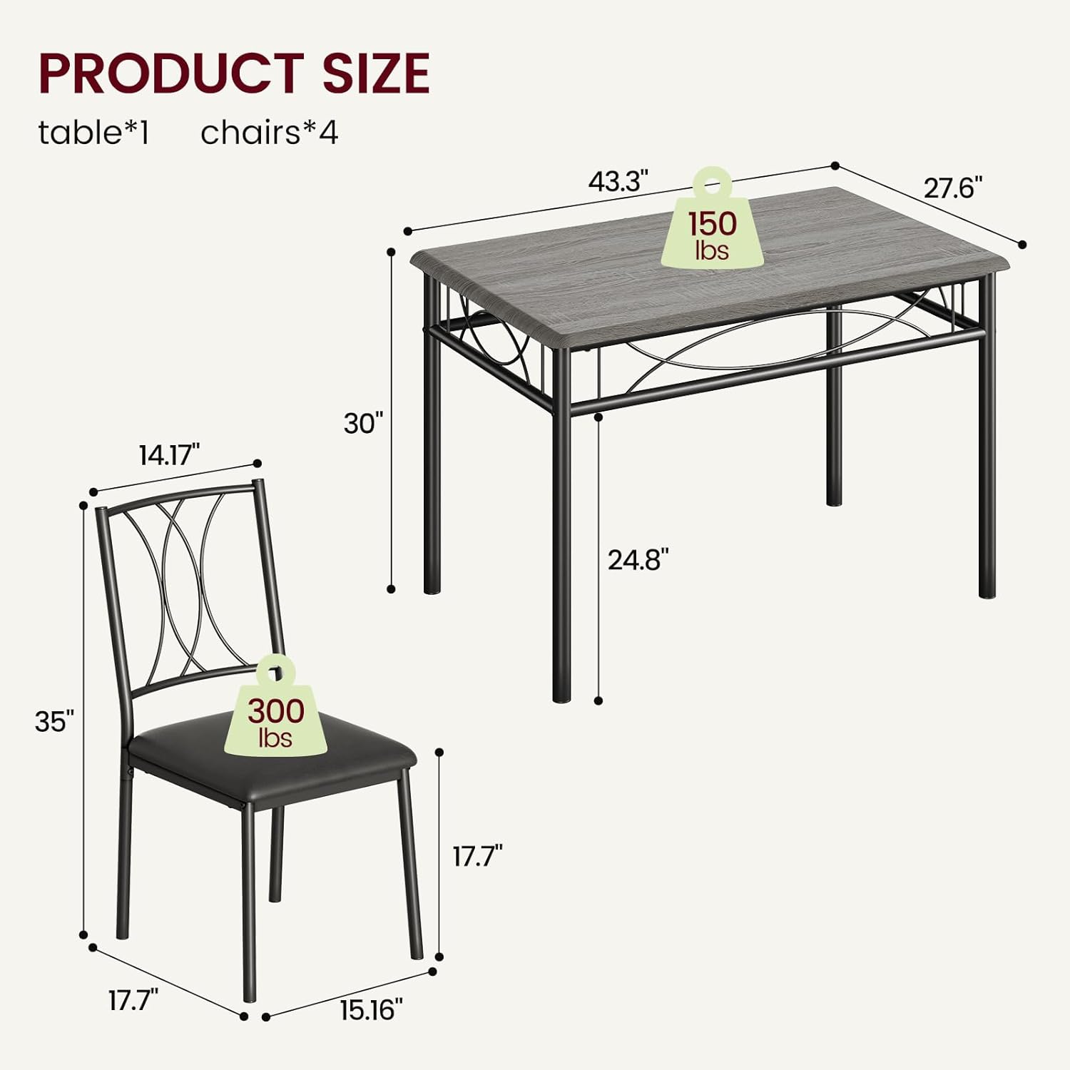 Garvee QET-CZY-Q591750 Accent-Table-Sets - View #6