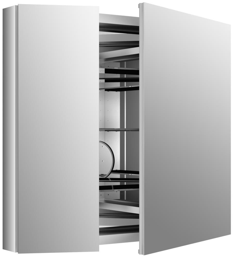 KOHLER Verdera 34-in x 30-in Surface/Recessed Mount Aluminum Mirrored Medicine Cabinet