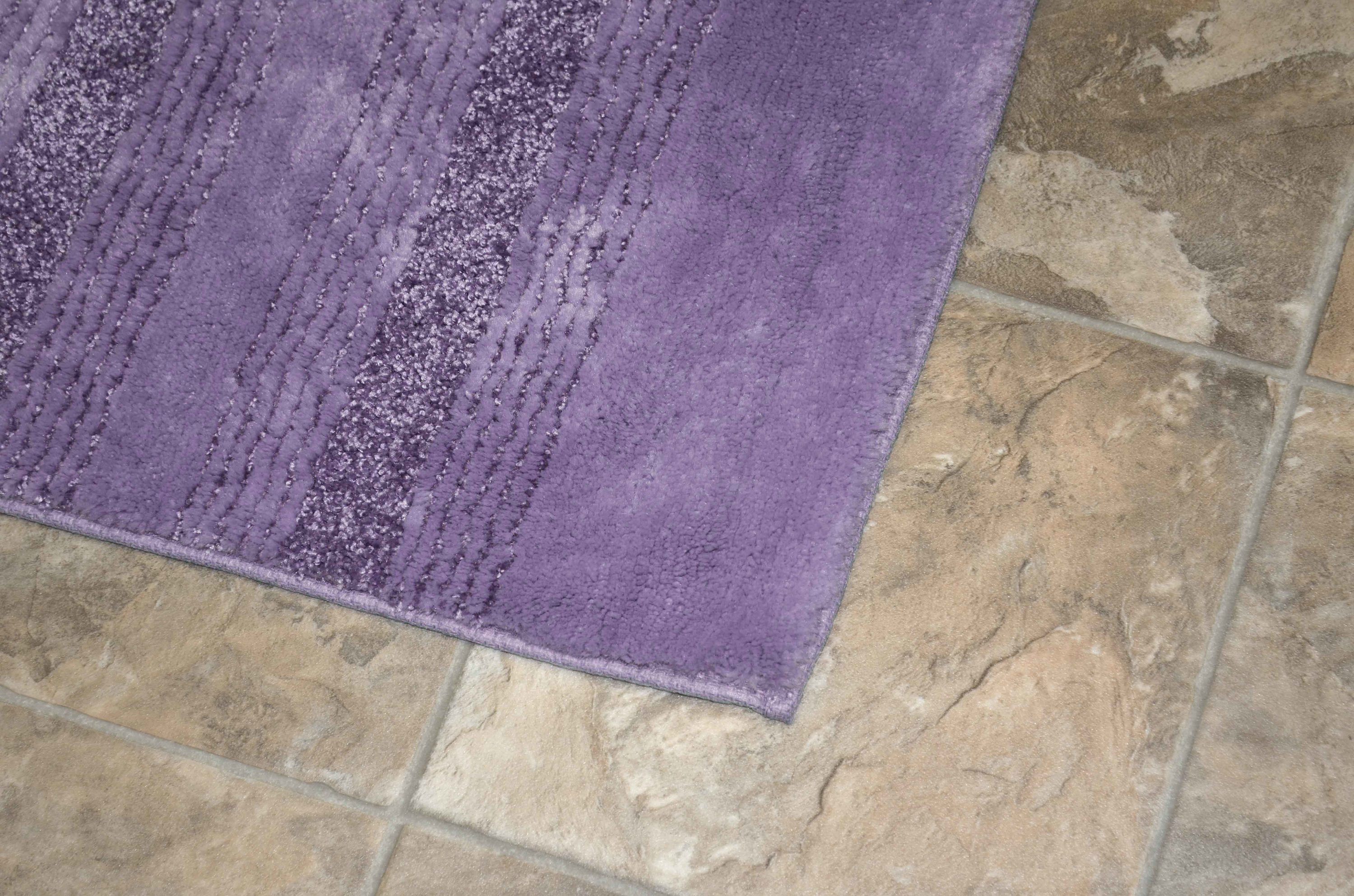 Allure Bath Rug Ess Ess Exports Purple 17 W x 24 L