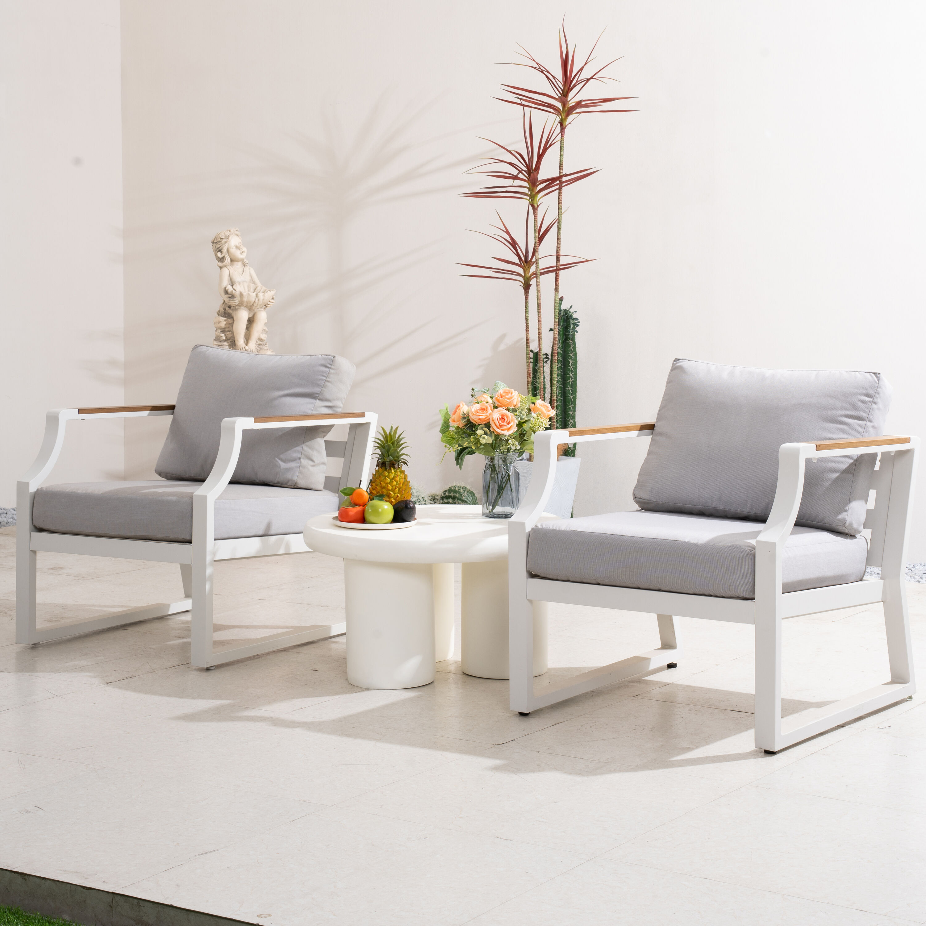 Direct Wicker DWS-2101SCW&154TABE Patio-Conversation-Sets - View #2