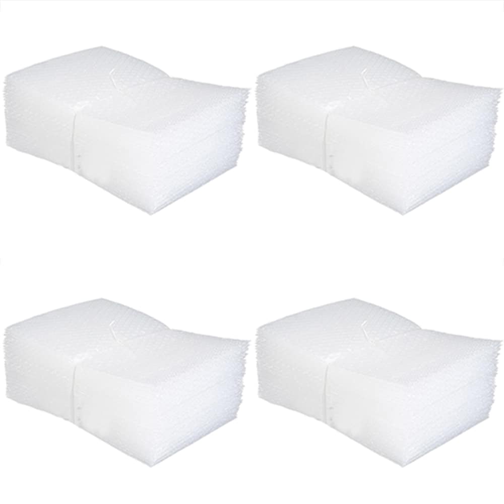 Etokfoks  clear double walled bubble cushioning out bags 200 pack 6 x 8 in protective pouches for moving storage packing and shipping