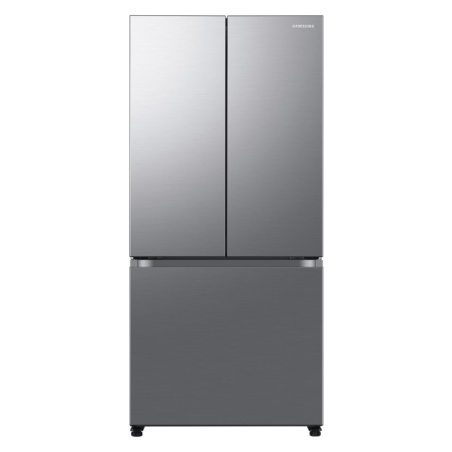 Samsung RF18A5101S9 Counter-Depth 17.5-cu ft 3 -Door Smart Compatible French Door Refrigerator with Ice Maker ( Fingerprint Resistant Stainless Look ) ENERGY STAR Certified