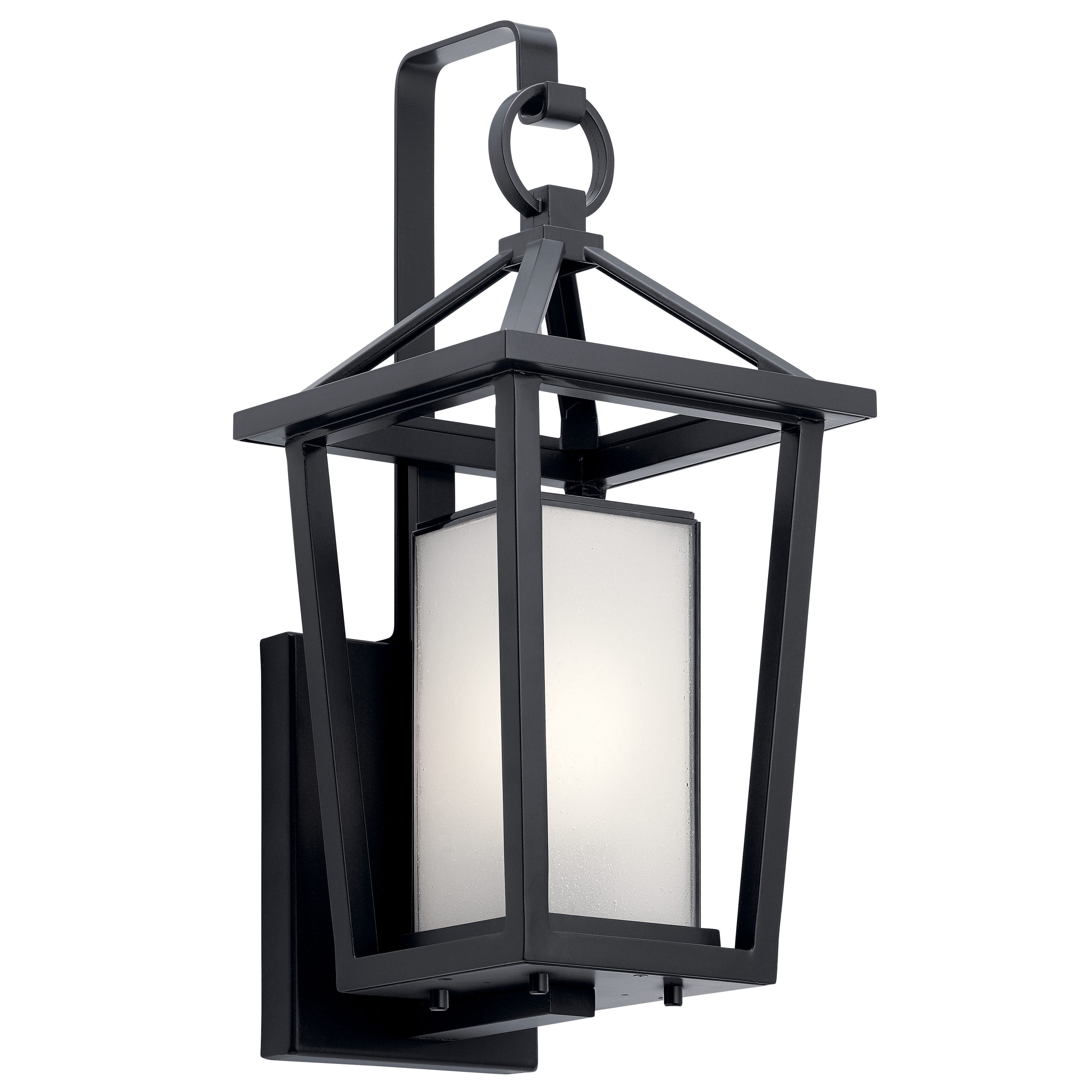 Kichler 49876BK Pai 1 -Light 17.25-in H Black Hardwired Outdoor Wall Light