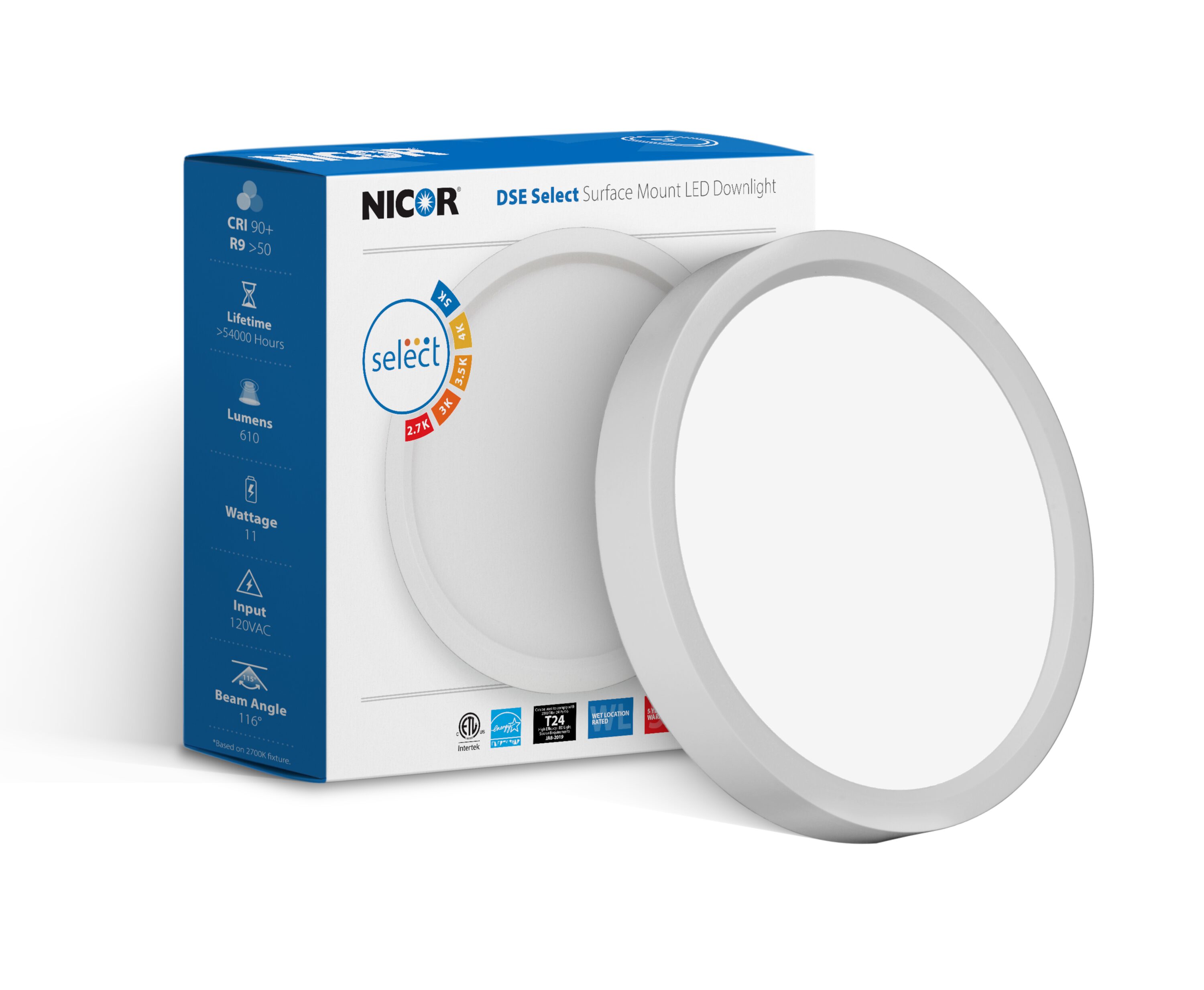 Nicor Lighting DSE53120SRDWH flushmounts - View #7