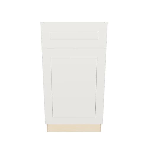 Diamond Express Jamestown 18-in W x 34.5-in H x 24-in D White 1-Drawer Pull-out Wastebasket Base Fully Assembled Plywood Cabinet (Recessed Panel Shaker Style)