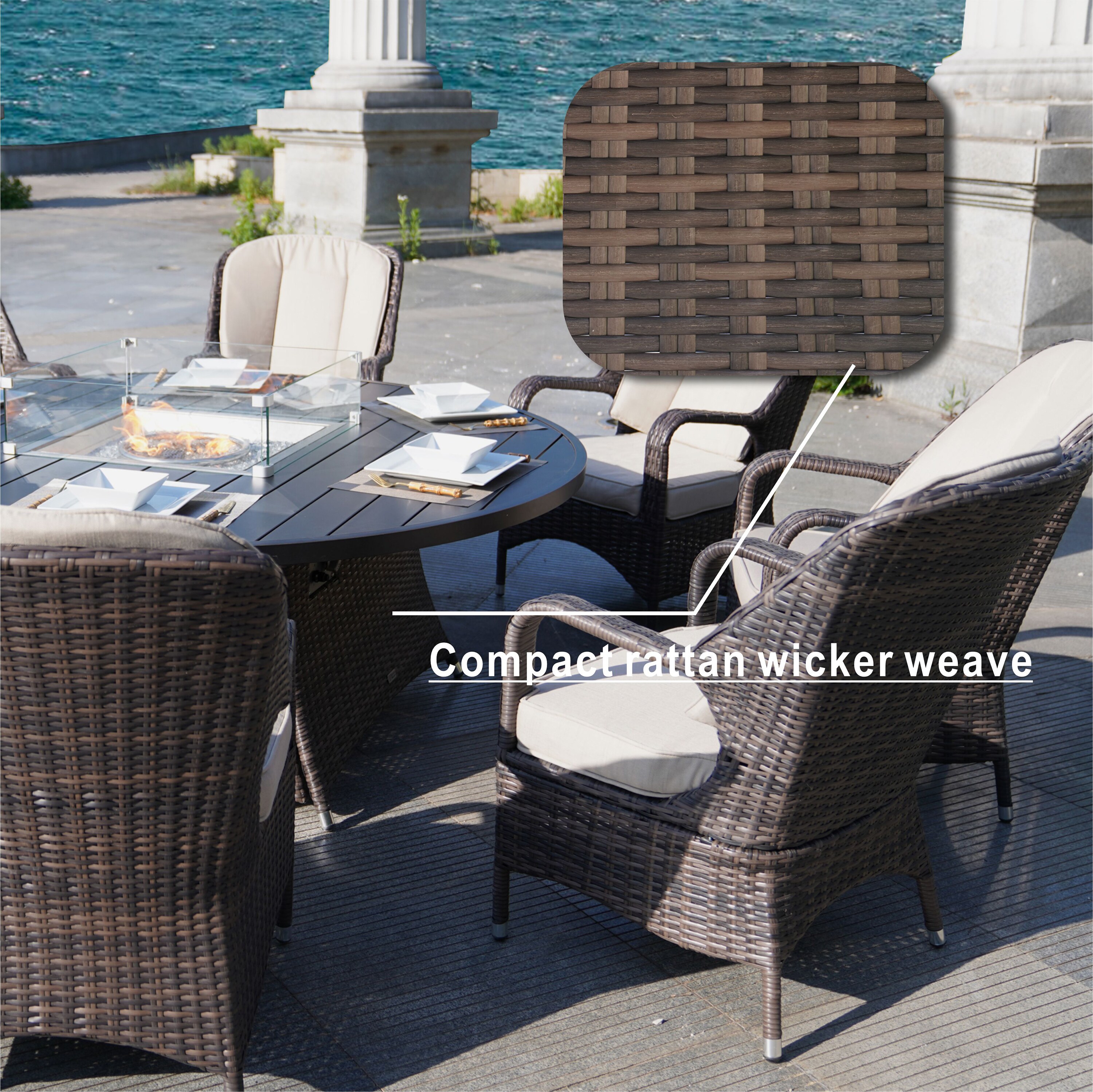 Moda Furnishings MAG-1108A-009-BR Patio-Dining-Sets - View #4