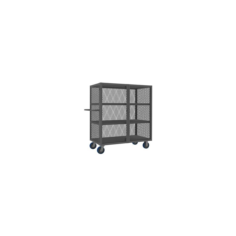Durham Manufacturing DMFG2515 Durham HTL-2448-DD-3-6PU-95 56 in. Security Mesh Truck, Gray- 3000 lbs