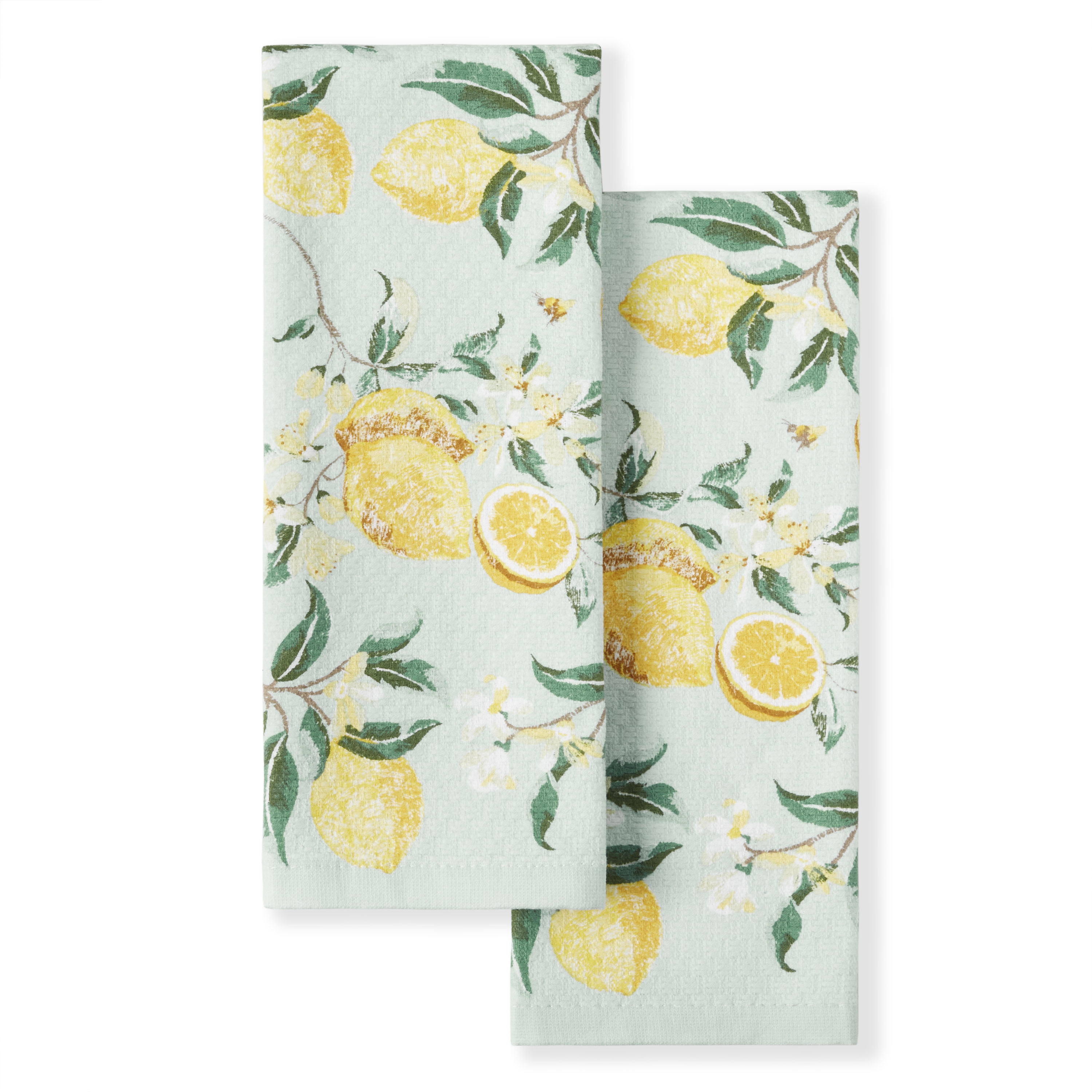 Martha Stewart Collection Yellow Kitchen Towels, Set of 3, Created