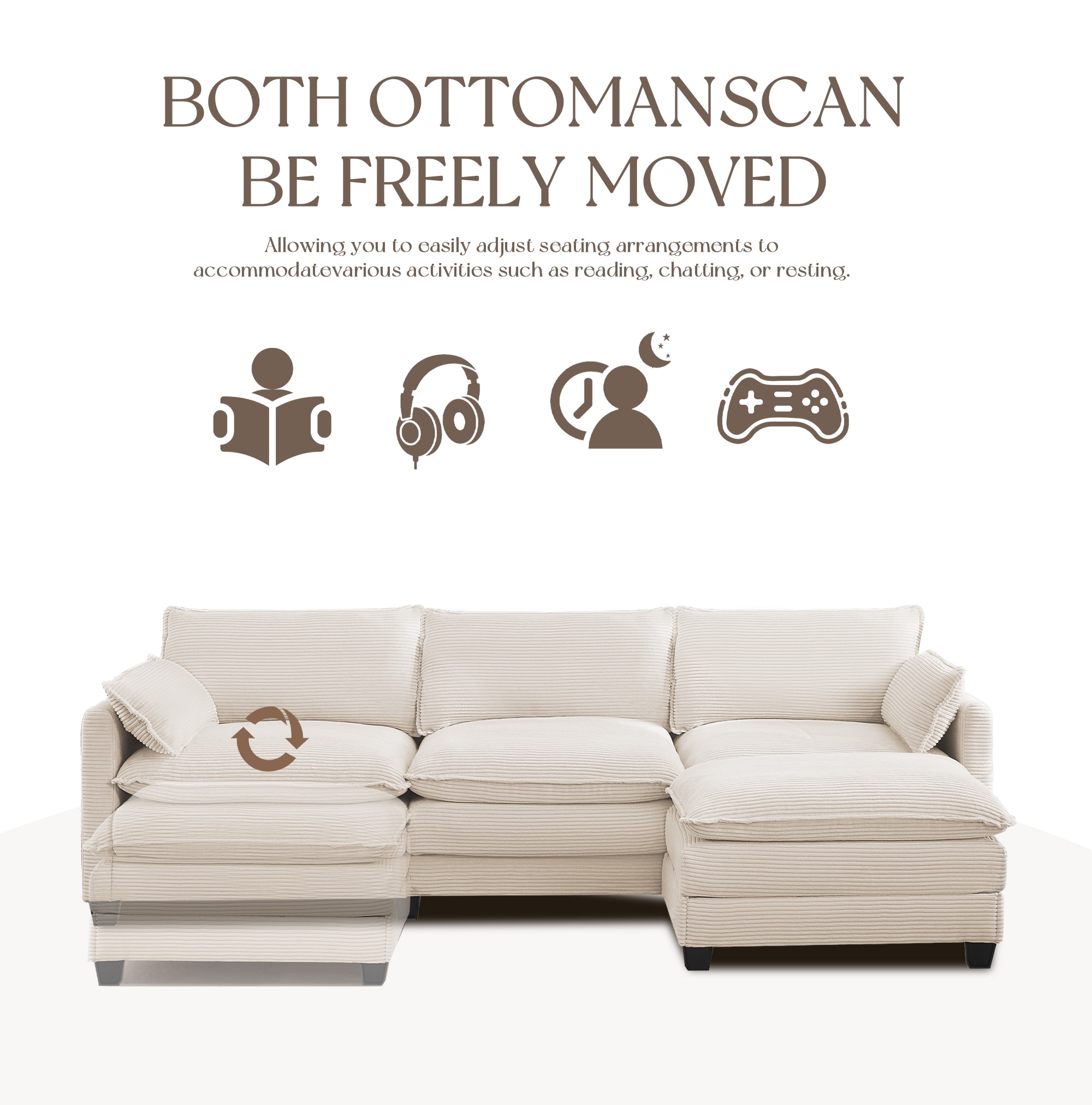 VOUA SAF-XNECW2-BL Sofas-Loveseats - View #5
