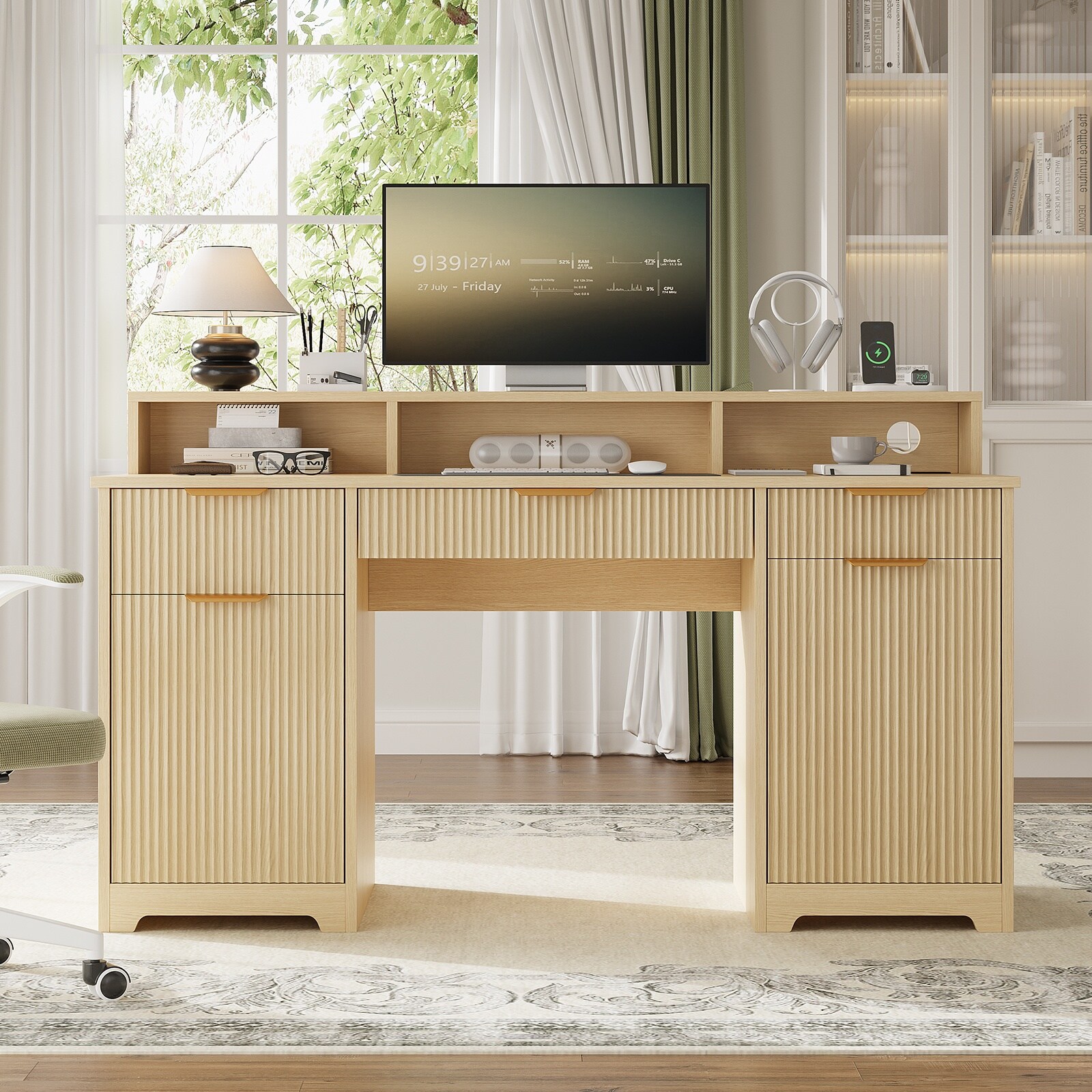 Pocassy GREATANTS-SNBS081OW Office-Tables - View #14