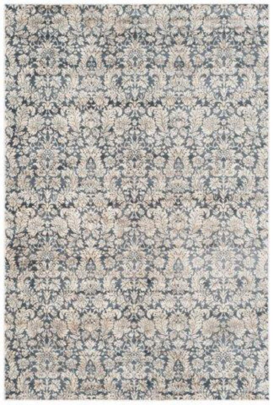 Safavieh VTG437N-5 Vintage Victoria 5 x 8 (ft) Loomed Polypropylene Navy/Creme Rectangular Indoor Floral/Botanical Area rug