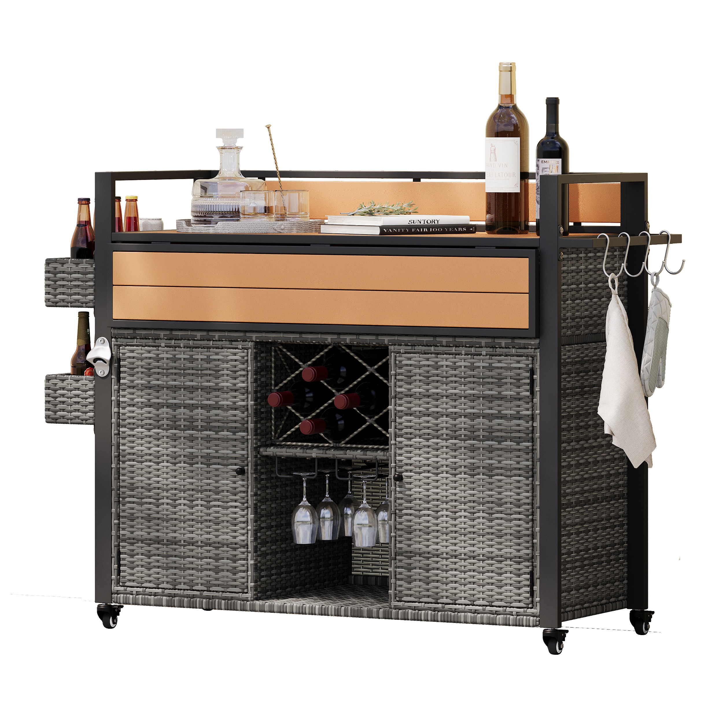 Qualler QDU33747G Grill-Carts-Grill-Stands - View #5