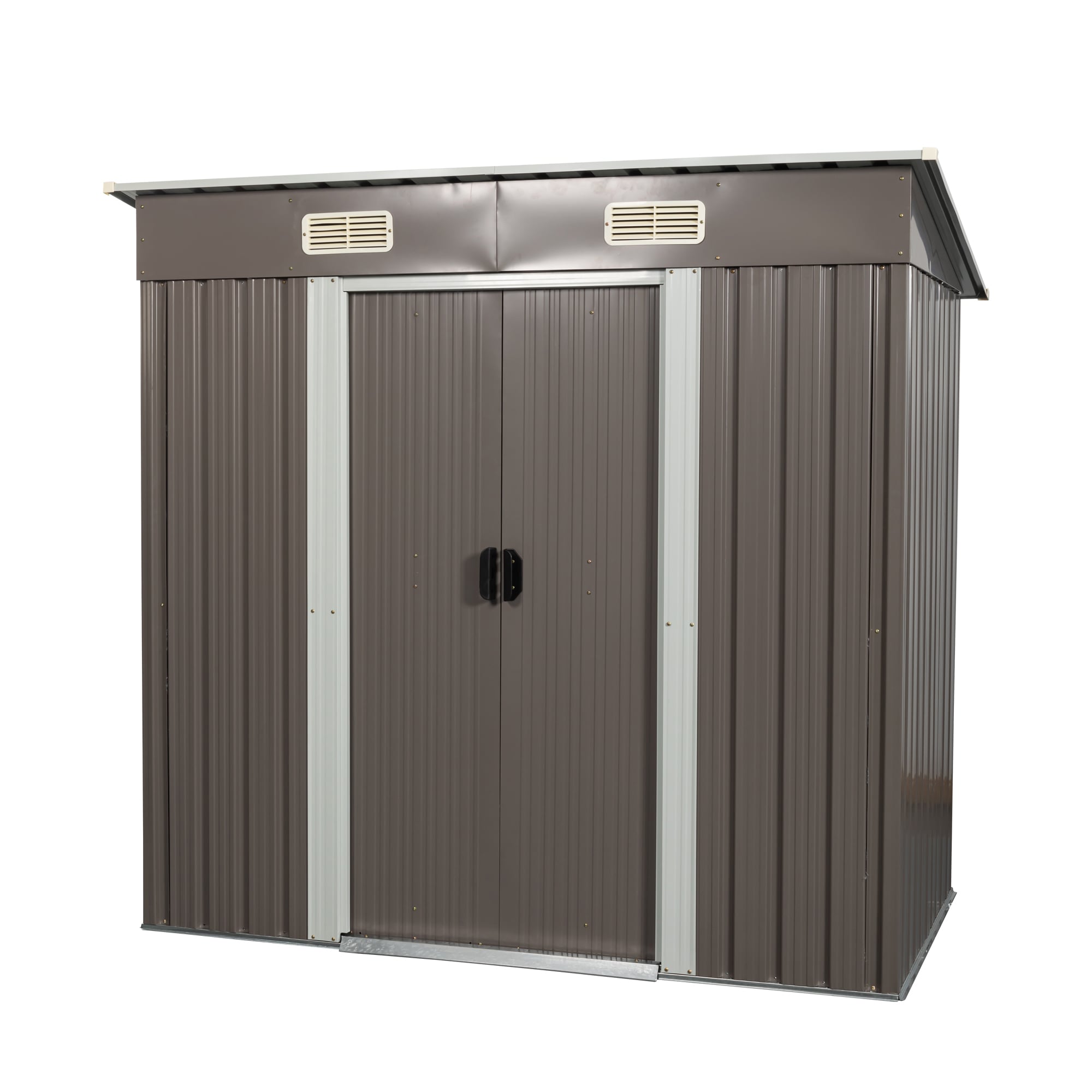 Clihome CL-WC5424GY 4-Feet x 6-Feet Galvanized steel Storage Shed