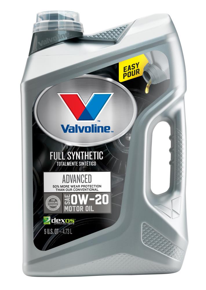 Valvoline Full Synthetic SAE 0W-20 Motor Oil- Easy Pour 5 Quart in the  Motor Oil & Additives department at