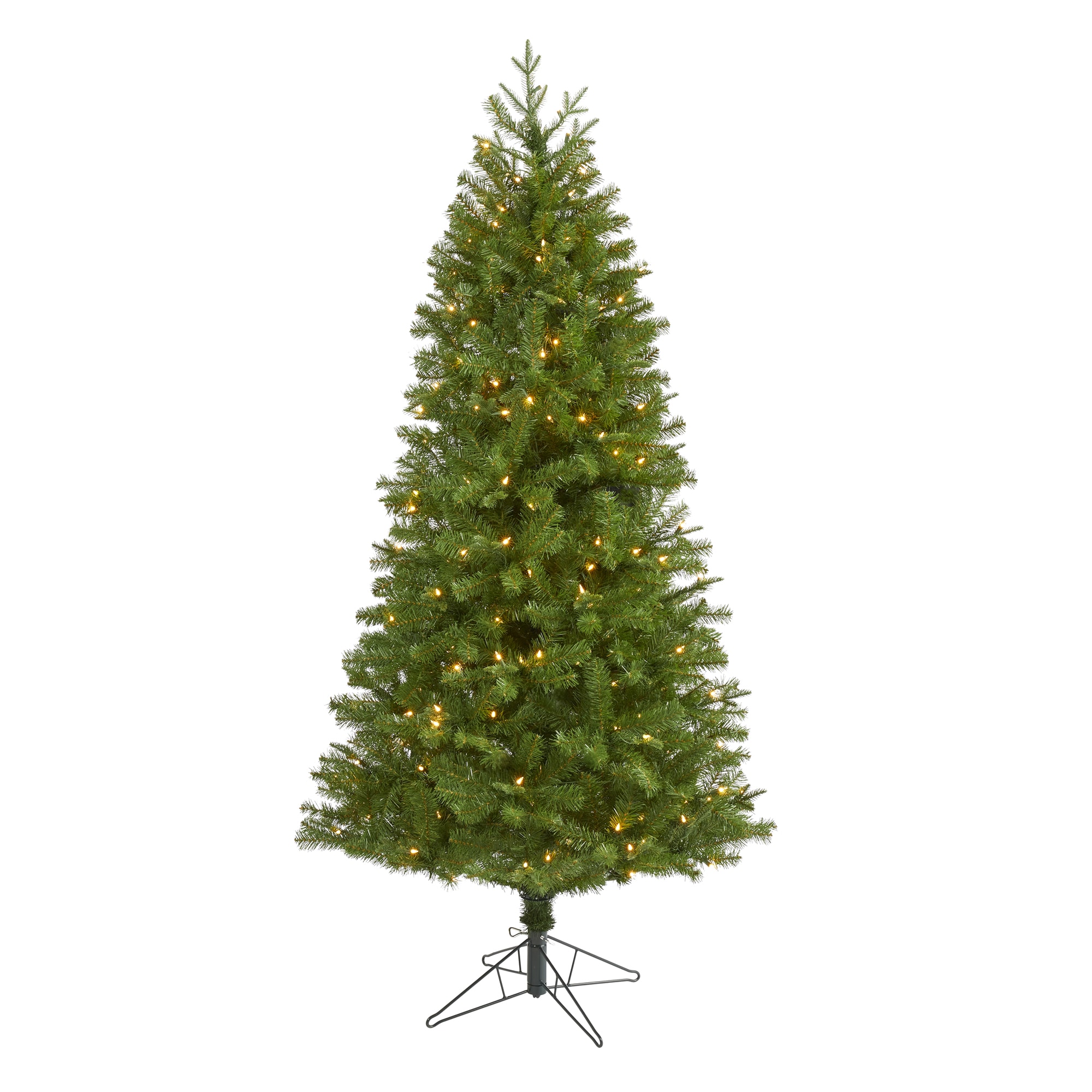 Nearly Natural 6.5-ft Spruce Pre-lit Artificial Christmas Tree with LED ...