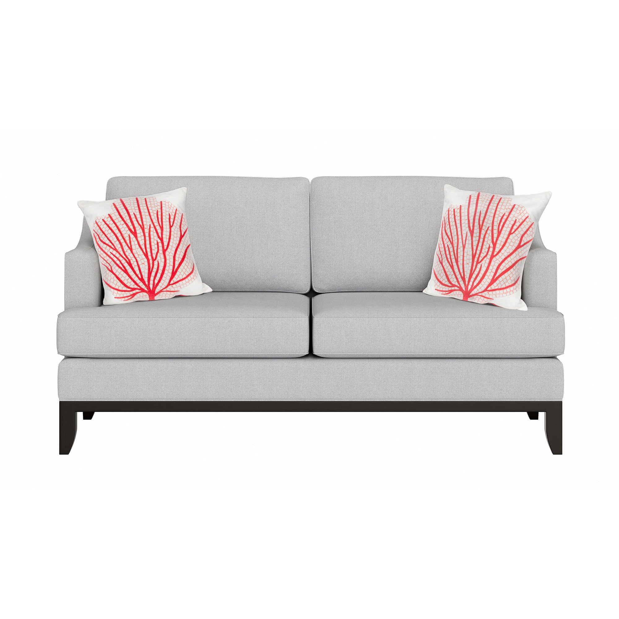 Liora Manne 7SC2S418517 Visions III 20-in x 20-in Coral Square Indoor Decorative Pillow