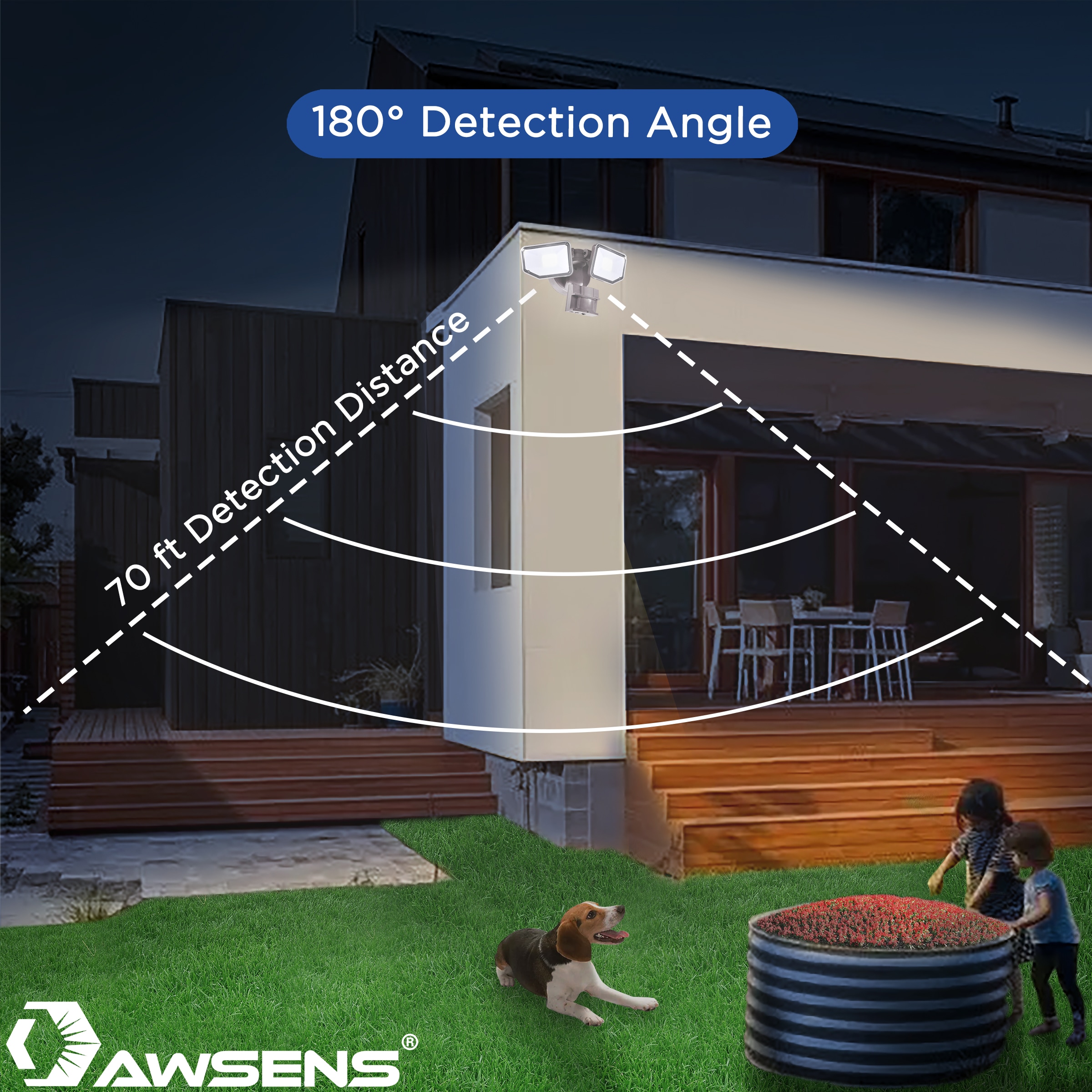 AWSENS AW5472-BZ Motion-Activated-Floodlights - View #2