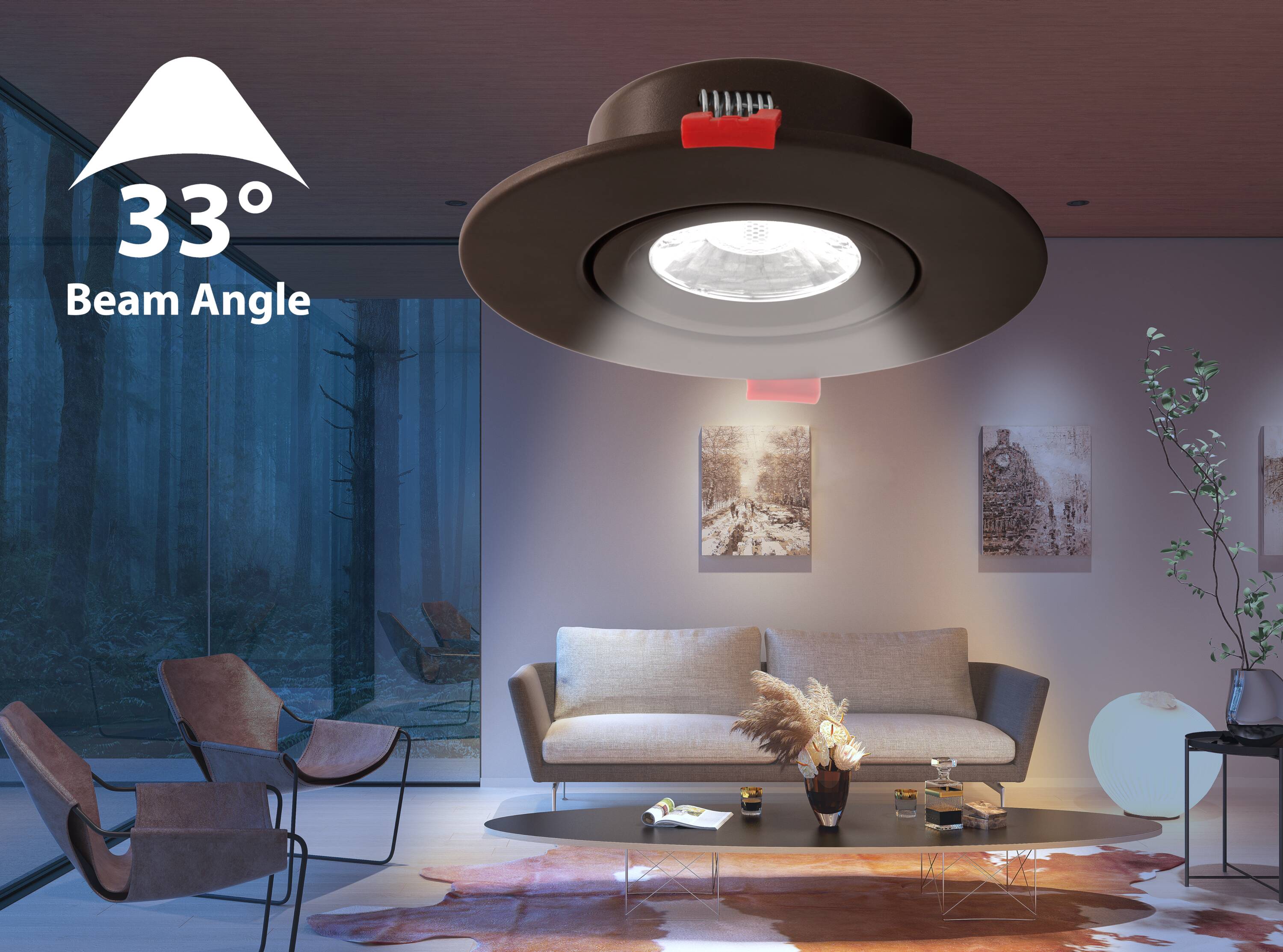 4-Inch Oil-Rubbed Bronze Adjustable LED Recessed Downlight