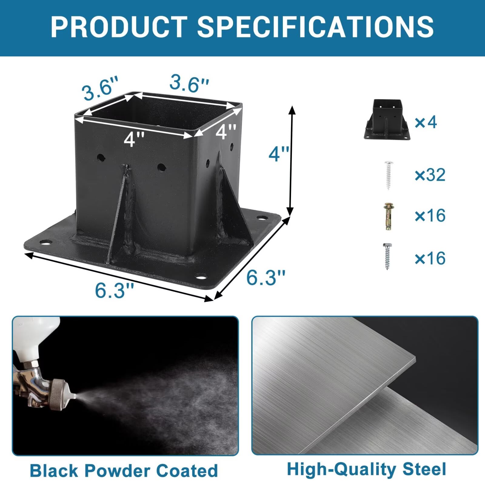 Qeetex JXNAG-PHO-1154Y3RD Pergola-Parts-Accessories - View #5