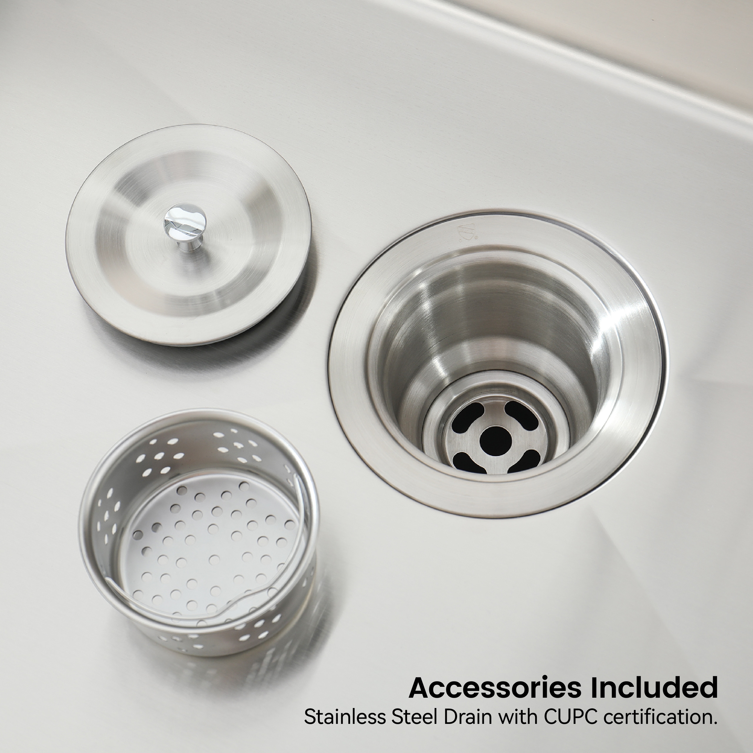 Vanityfus 27 Inch x 19 Inch S/S Kitchen Sink Single Bowl in