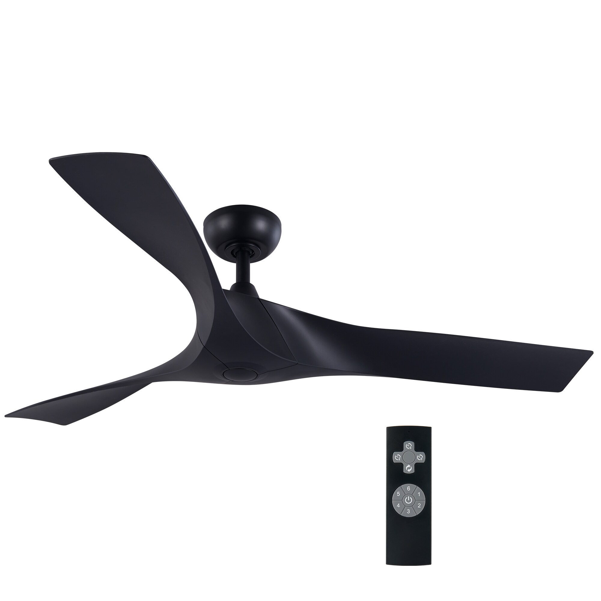 CO-Z 52-in Brushed Nickel Color-changing Indoor Ceiling Fan