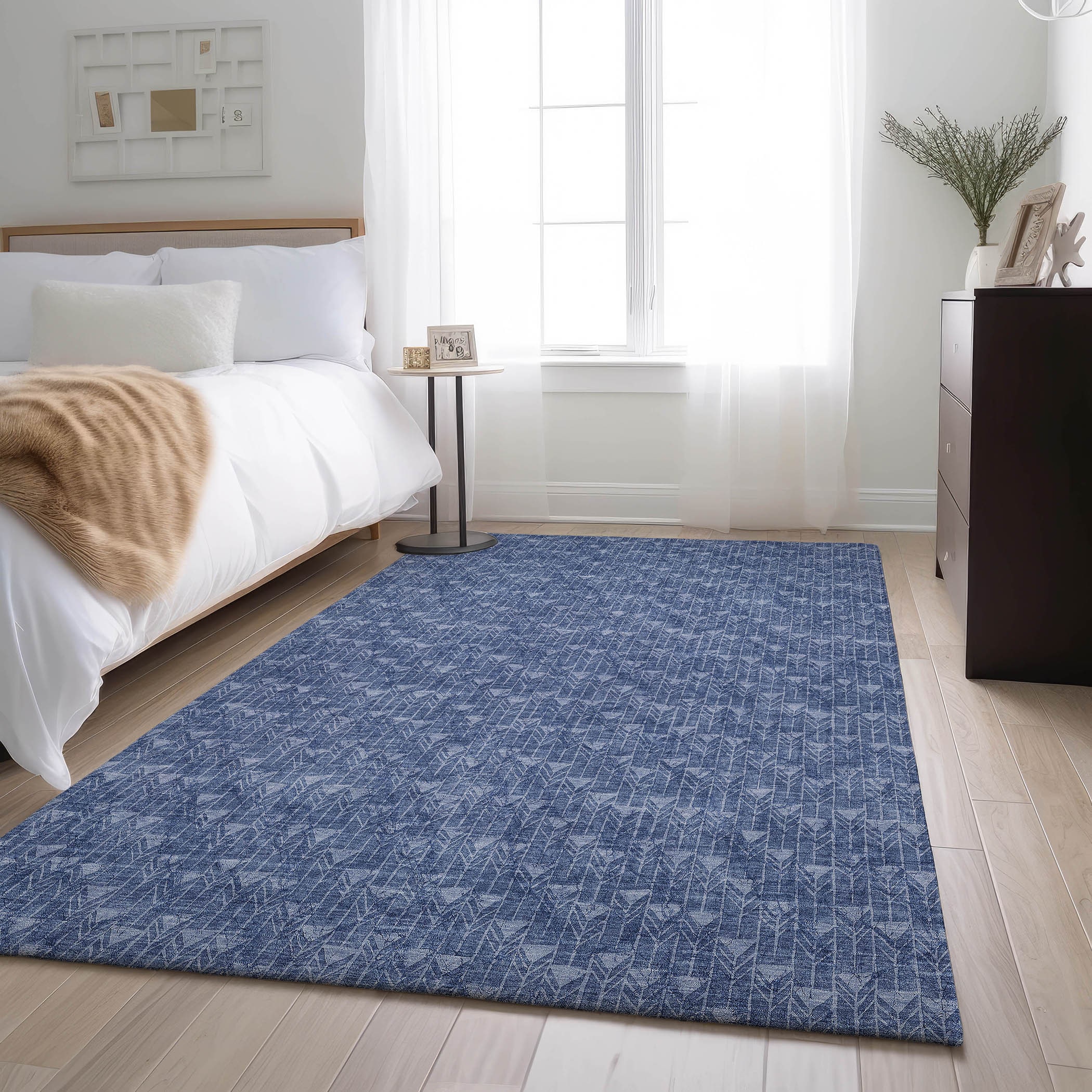 Addison Rugs AMF553TE20X30 Mayfield AMF553TE 2 x 3 (ft) Loomed Polyester Teal Rectangular Indoor Geometric Machine washable Area rug