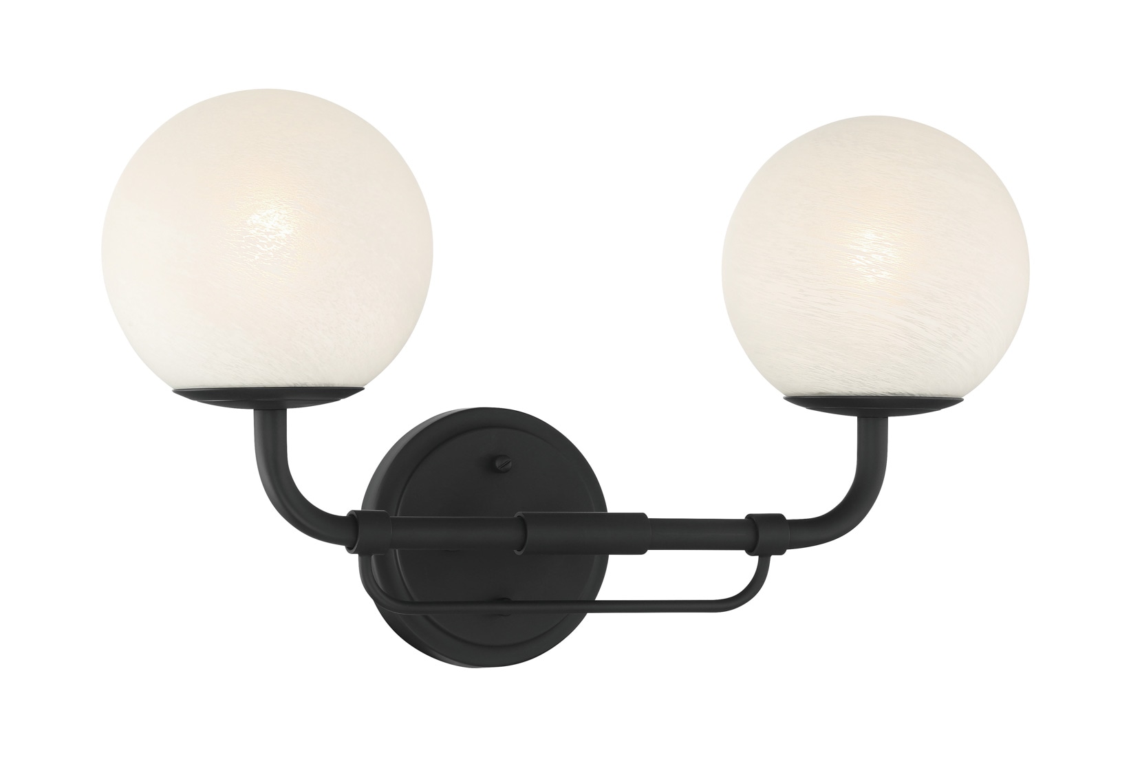 Minka Lavery 3792-899 Whitehall 18-in 2 -Light Matte Black Modern/contemporary Vanity light bar
