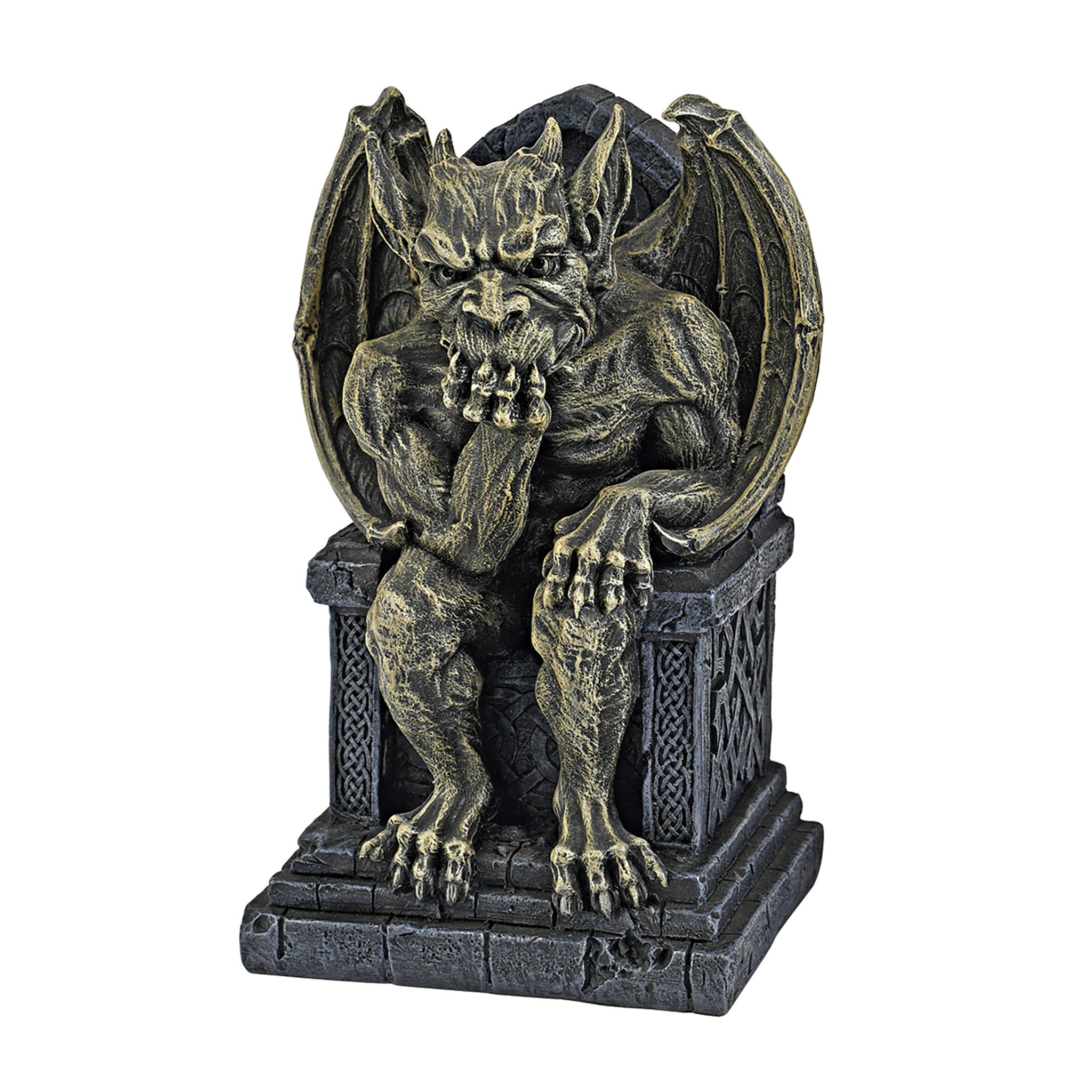 Design Toscano CL5565 7-Inches H x 5-Inches W Off-white Gargoyle Garden Statue